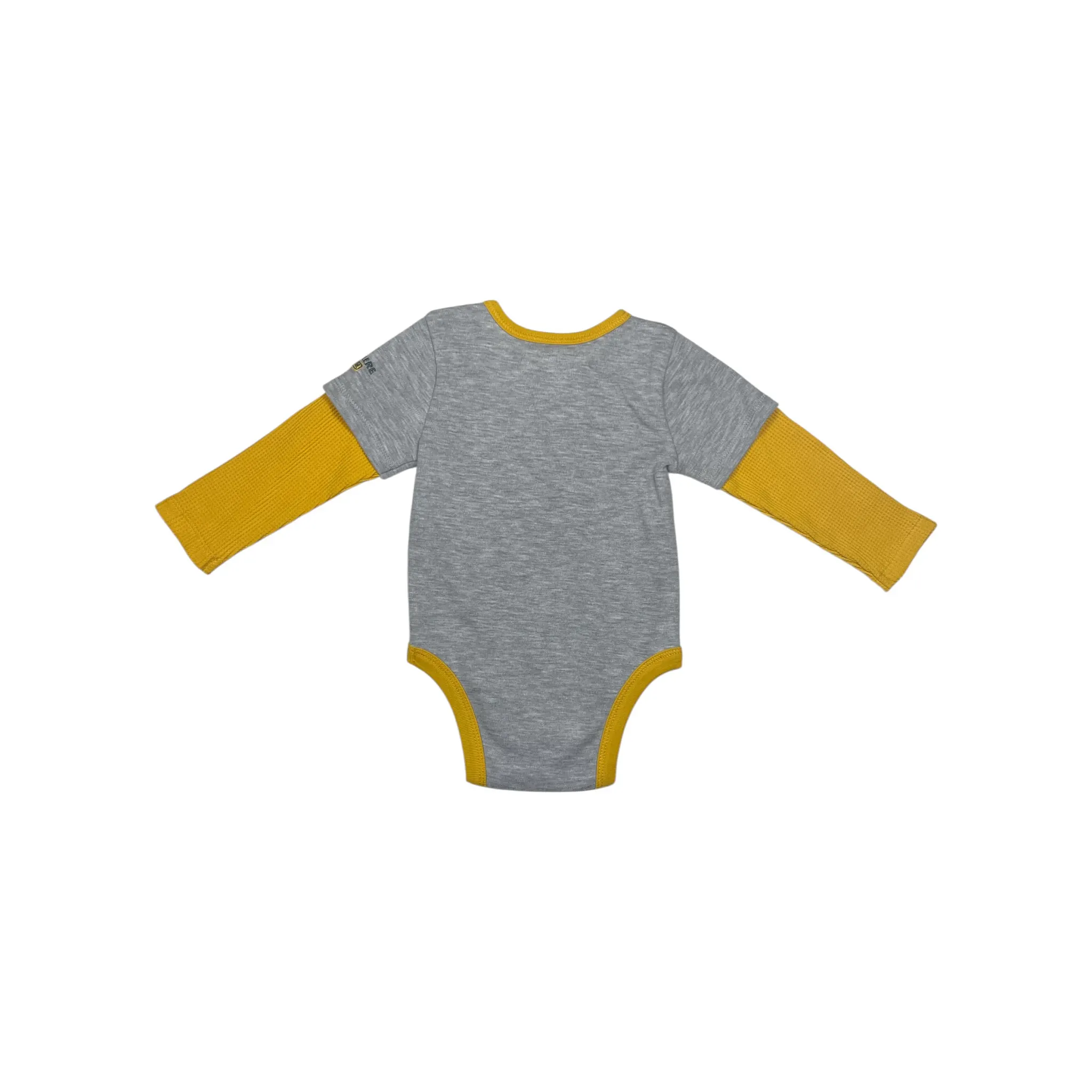 Infant Bulldozer Bodyshirt with Layered Sleeves