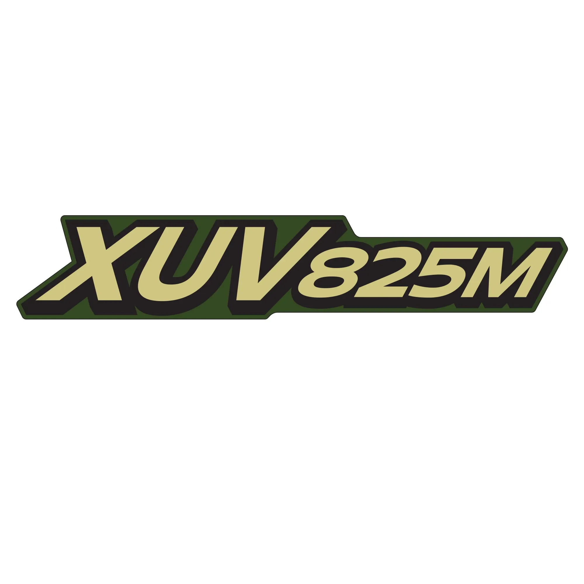 John Deere XUV825M Model Label, Olive and Black - UC14840