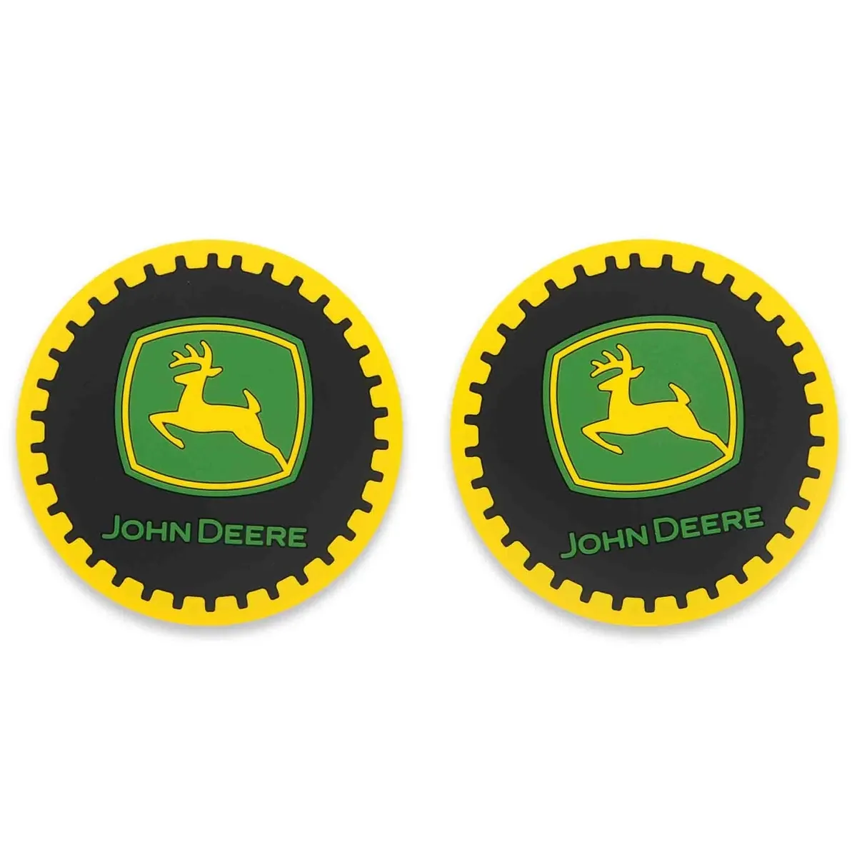 John Deere Logo Round Coasters - Set of 2