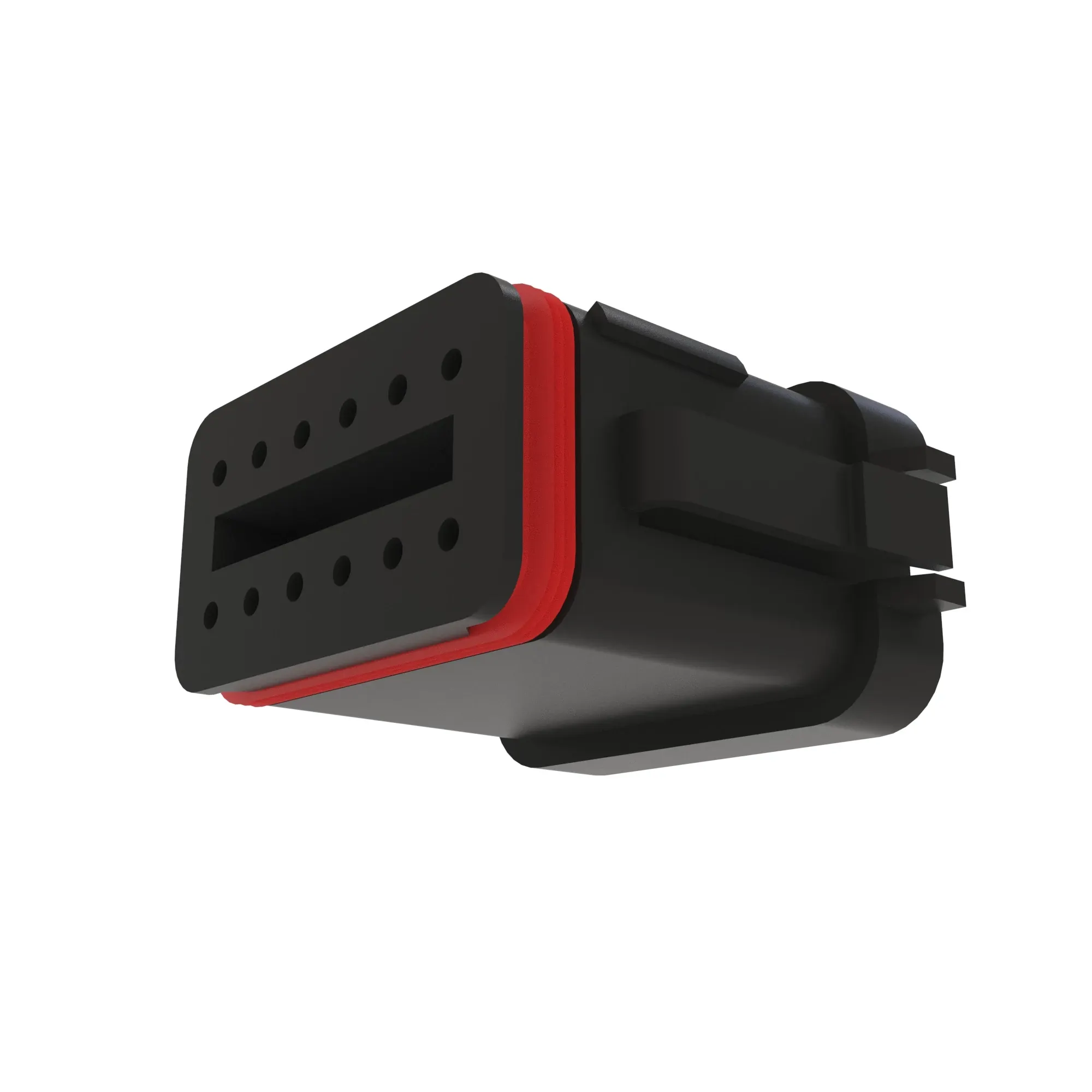 John Deere Black Internal Electrical Connector, 12 Cavities - 57M8242