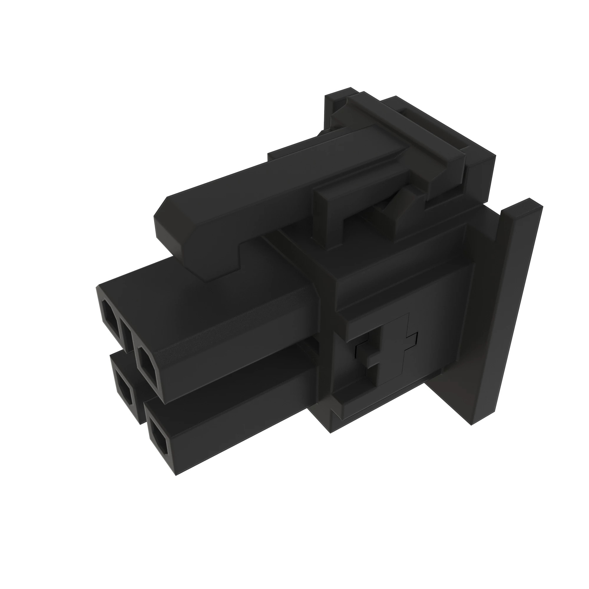 John Deere Black External Electrical Connector, 4 Cavities - 57M7712