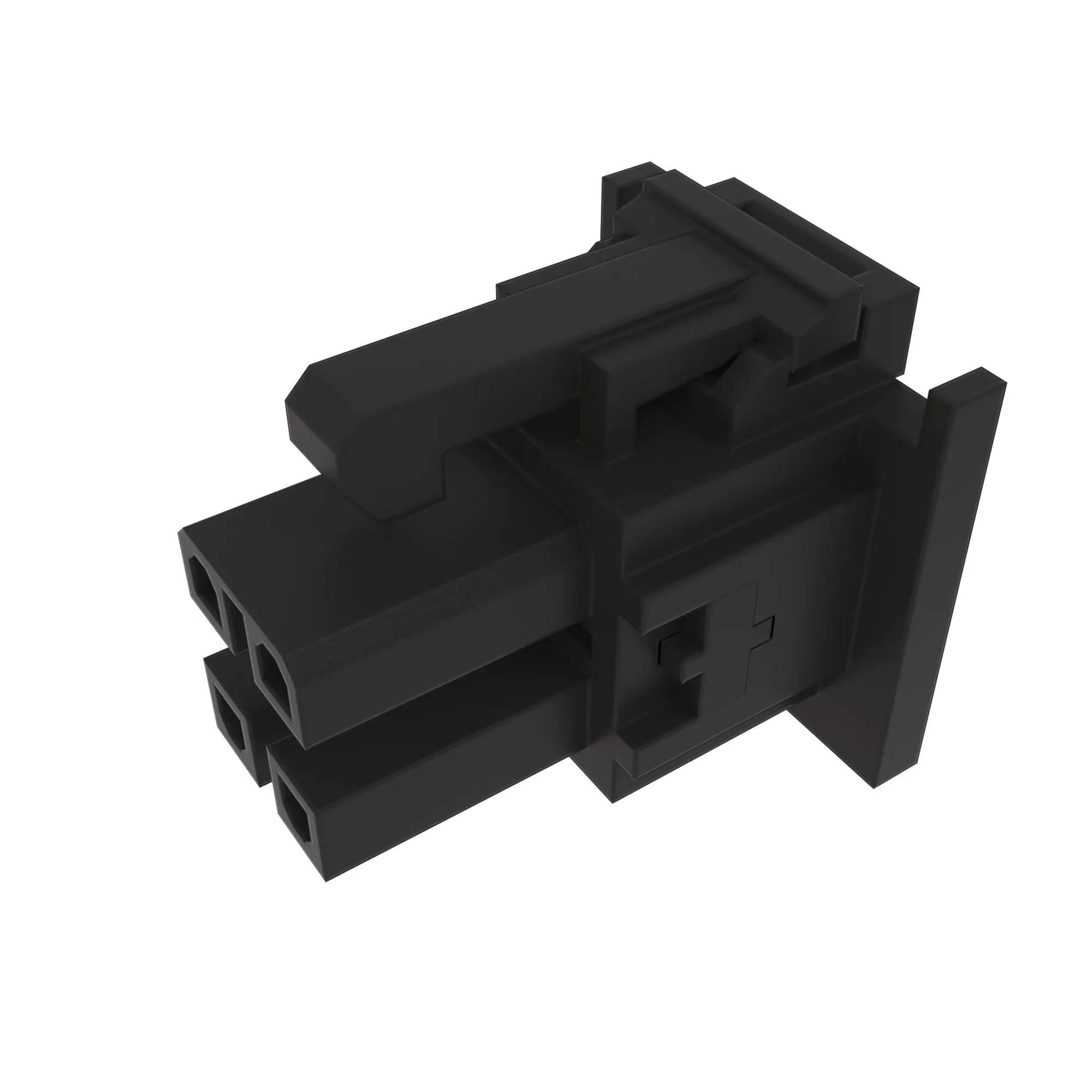 John Deere Black External Electrical Connector, 4 Cavities - 57M7712