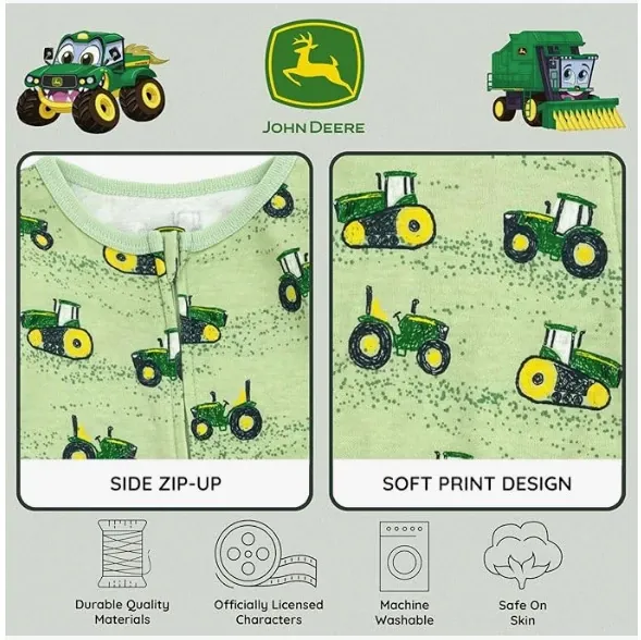 Infant Tractor Footie Pajamas