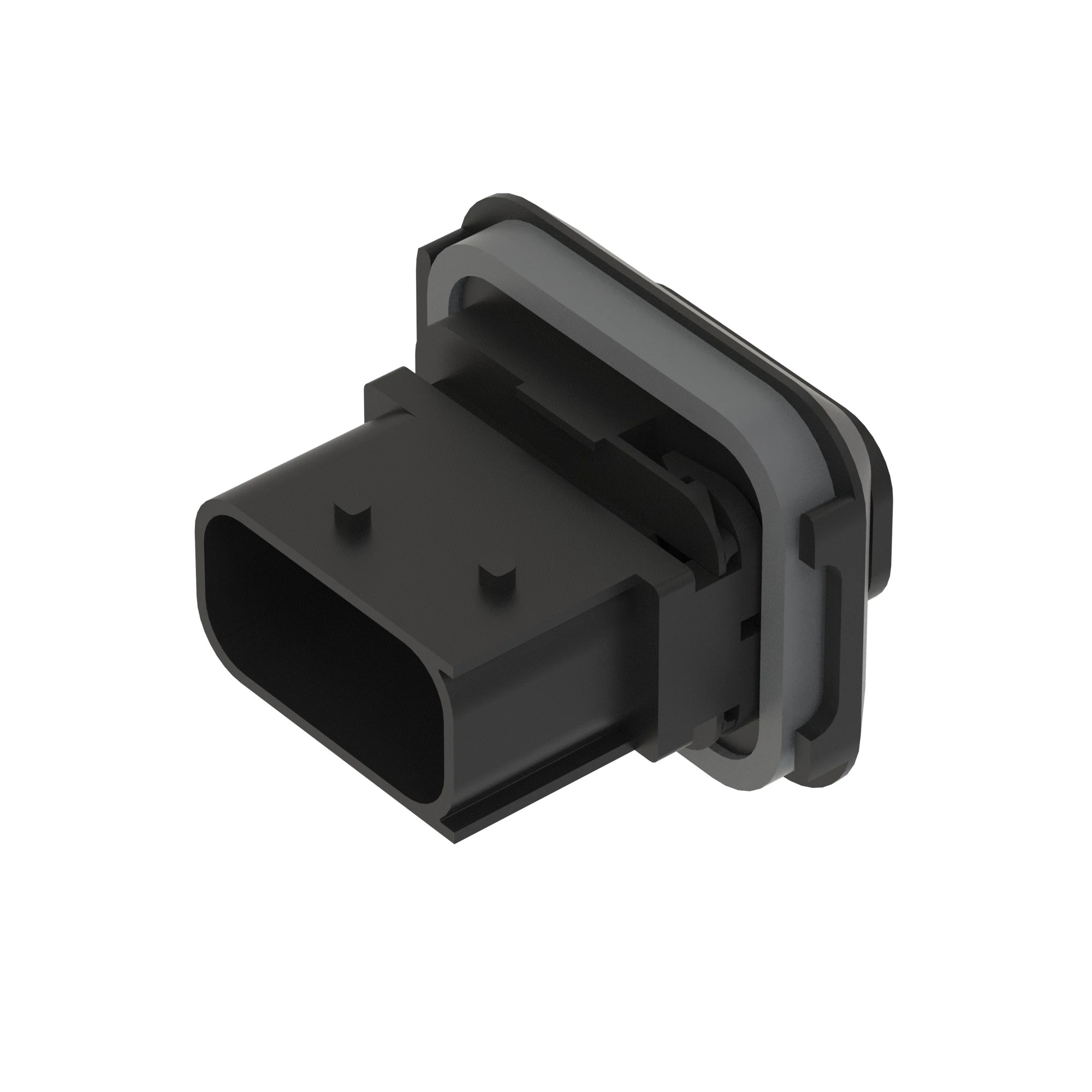 CONN TYCO HDSCS 12W M SLD BLK PLSTC