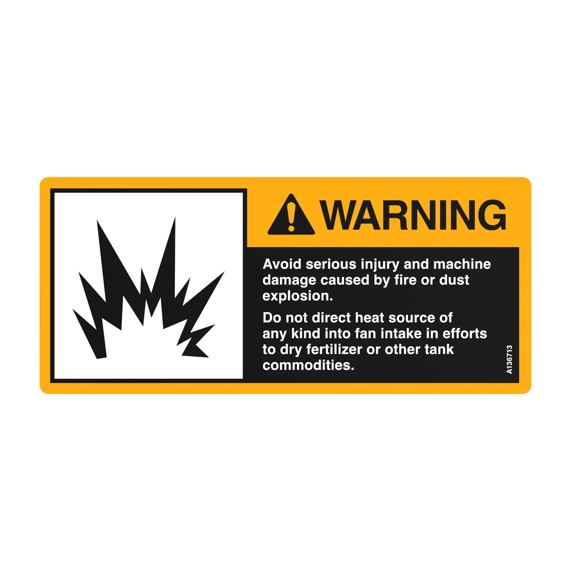 John Deere Safety Sign - A136713