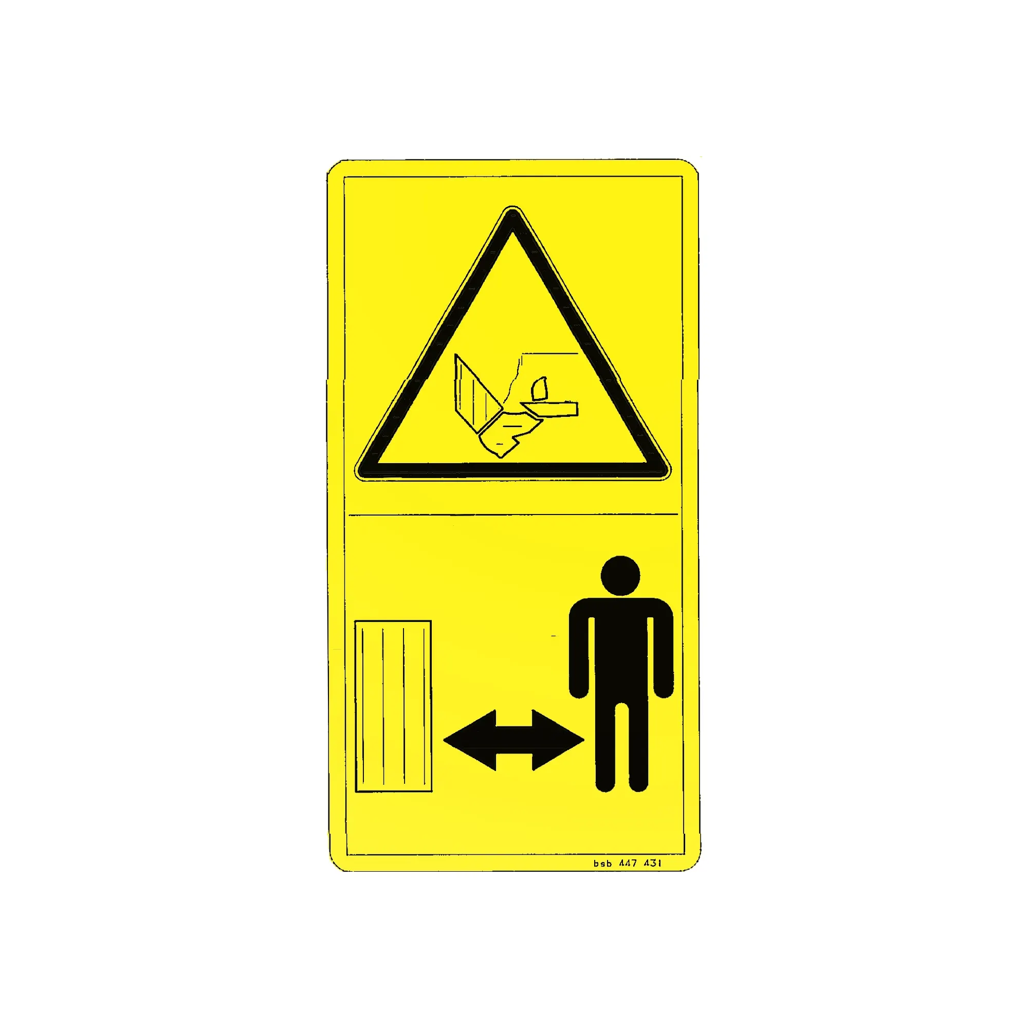 John Deere Safety Warning Decal, Pinch Point Hazard - CC40739