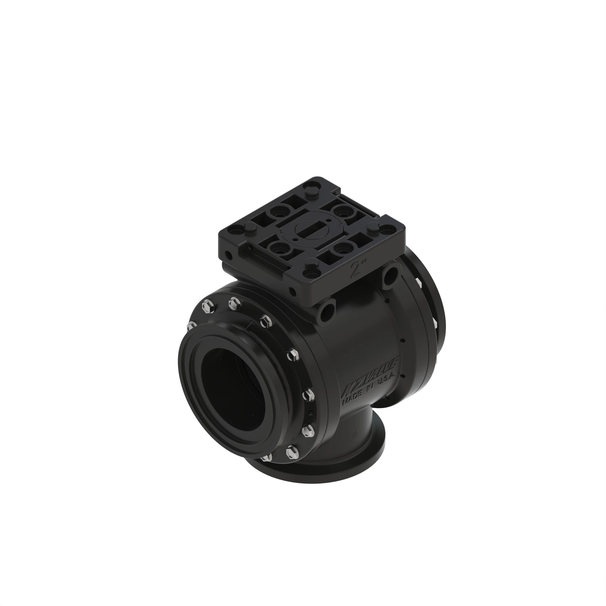 VALVE, BODY ASSY, 3-WAY BALL 2" FLA