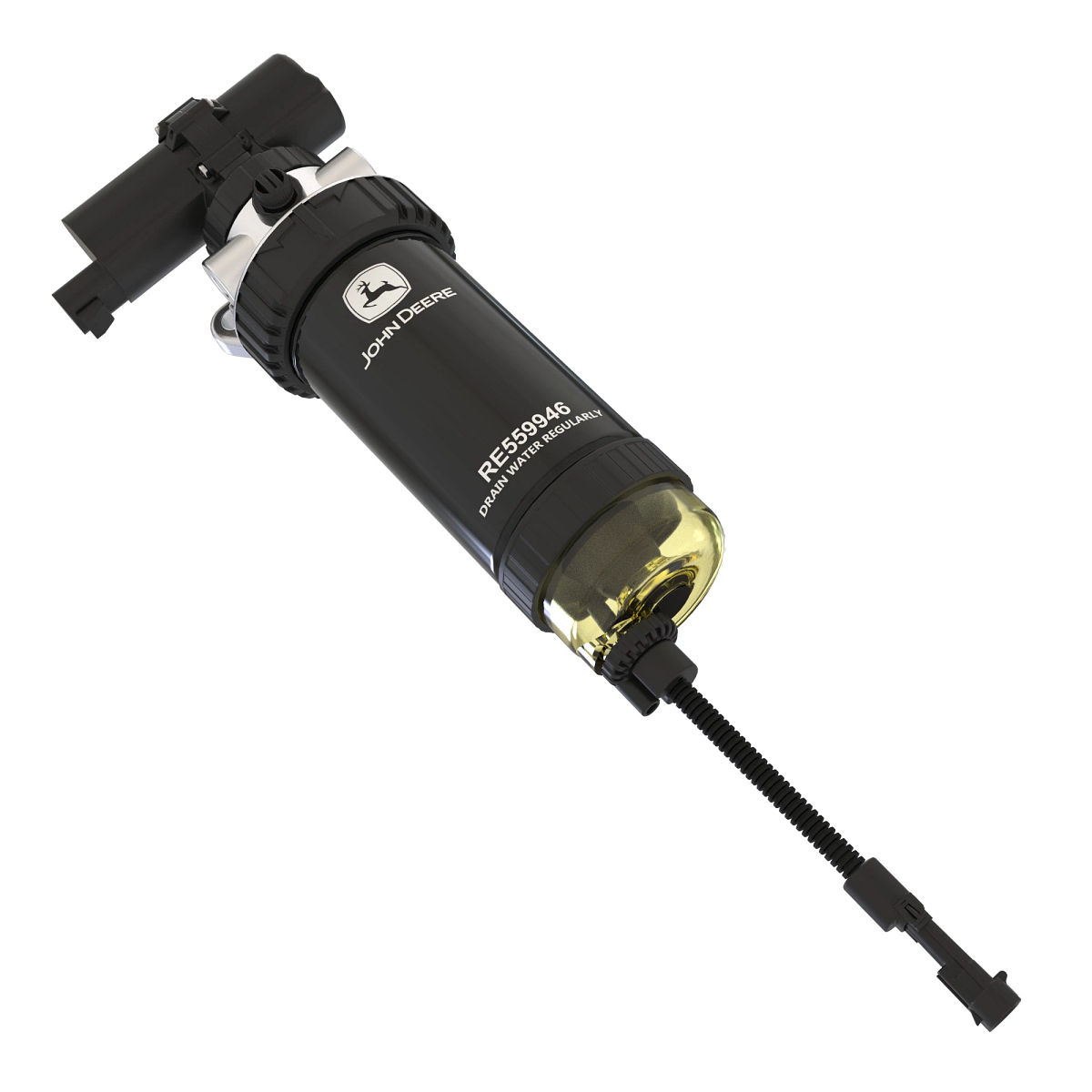 John Deere Primary Fuel Filter Assembly with Electric Lift Pump - RE559946