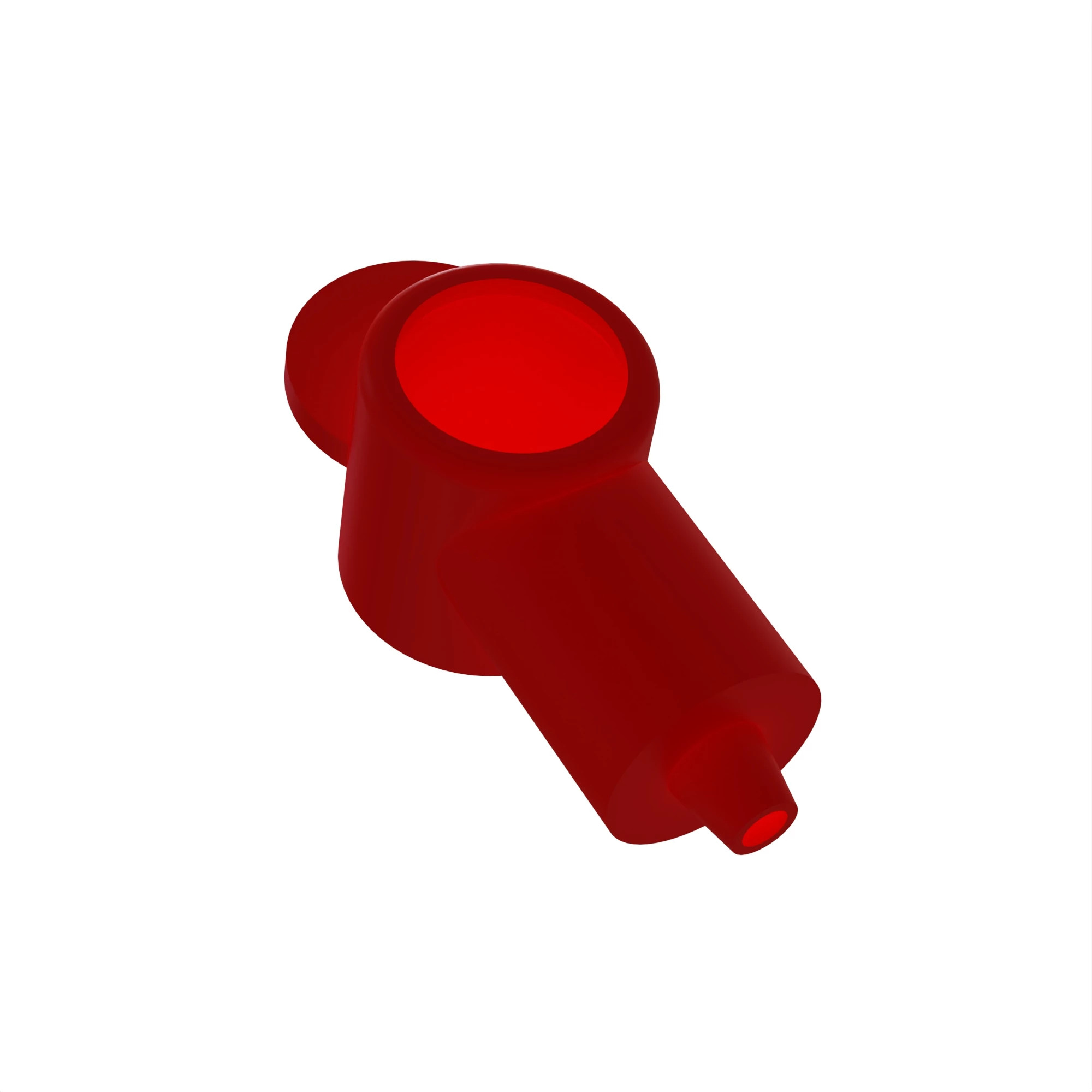 ACCY VTE CAP RED PLSTC