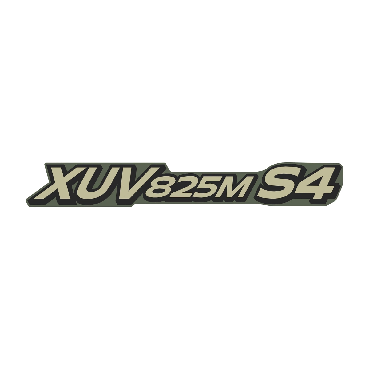 XUV825M S4 Model Label, O&B