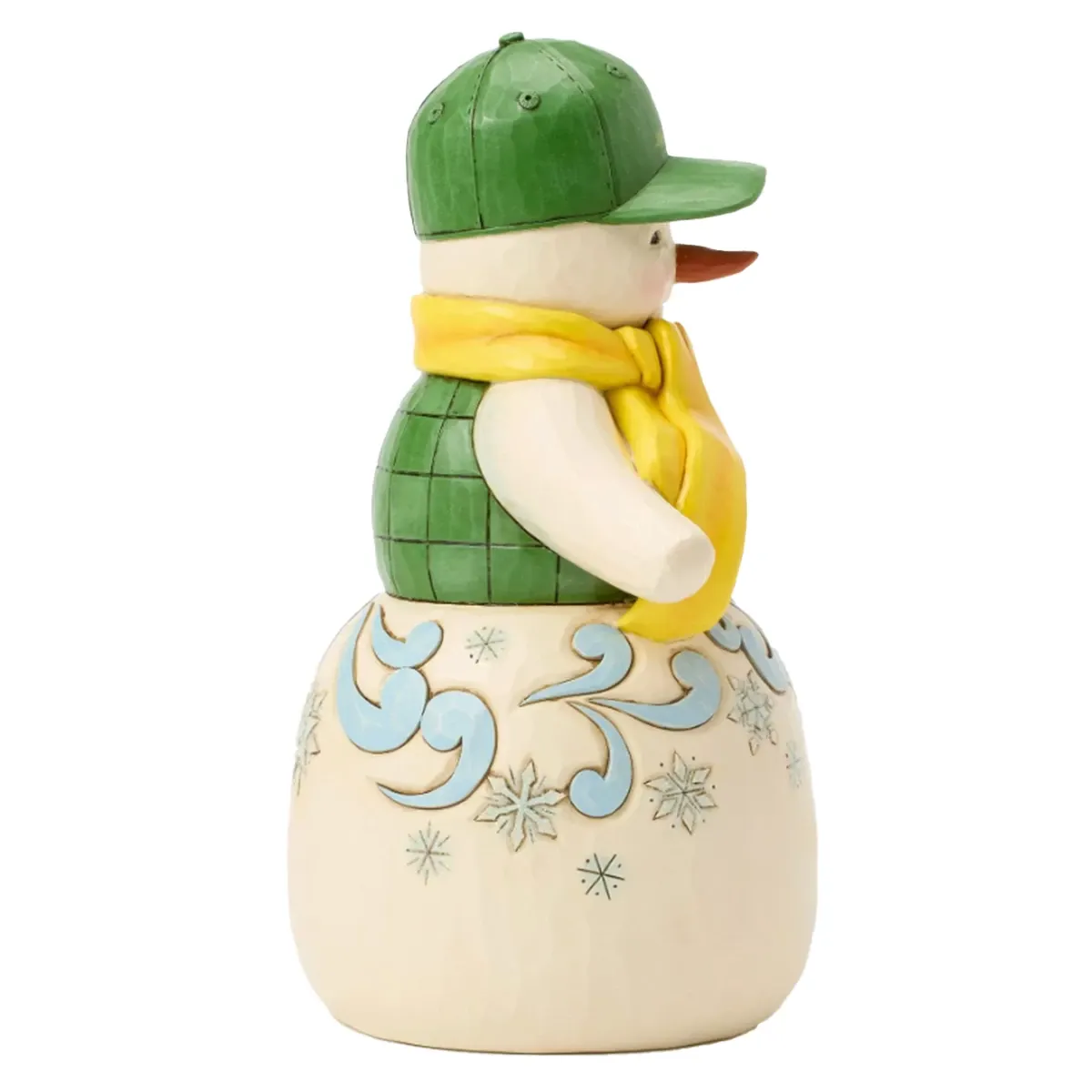 Festive John Deere Snowman Statue