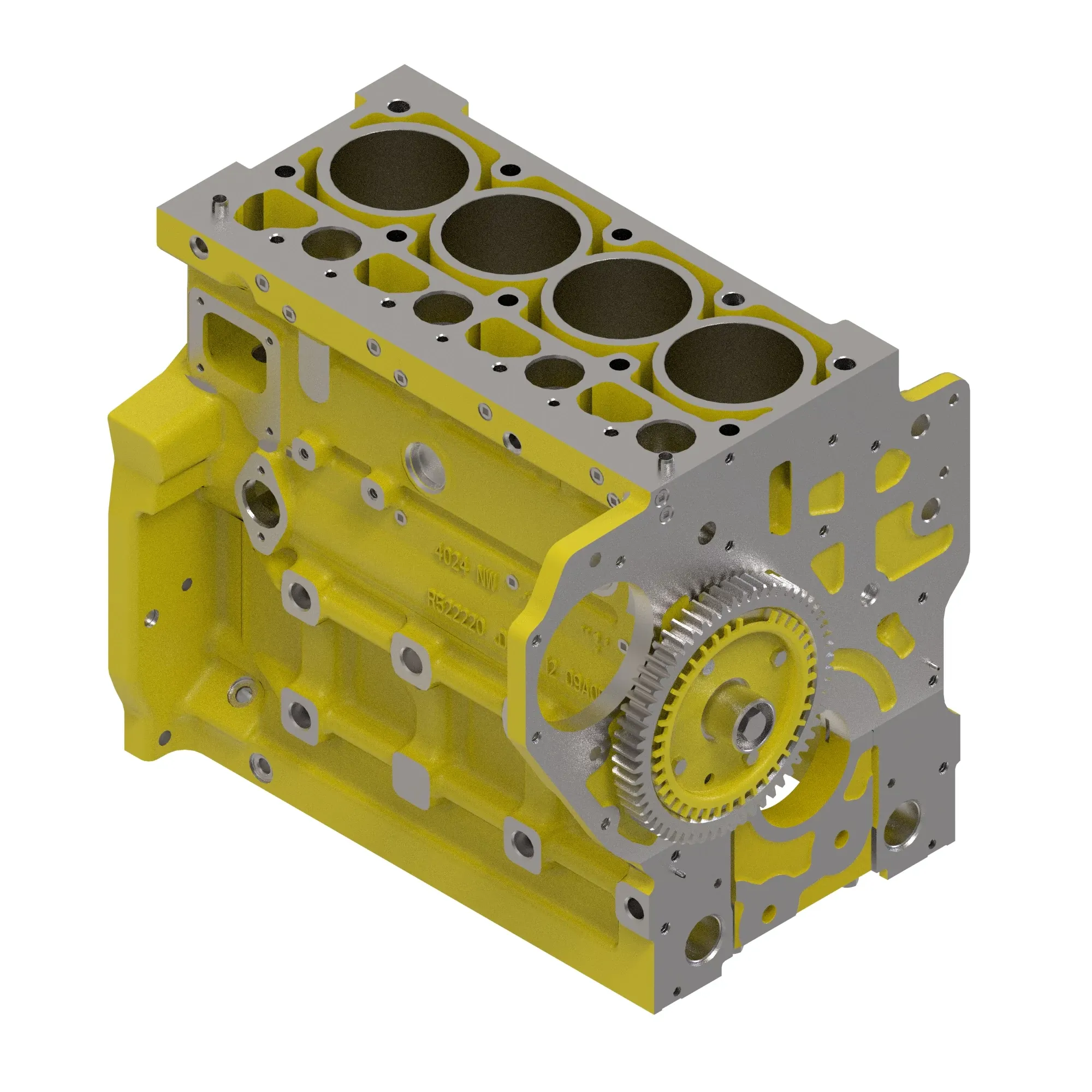 John Deere Engine Cylinder Block Assembly - RE539248