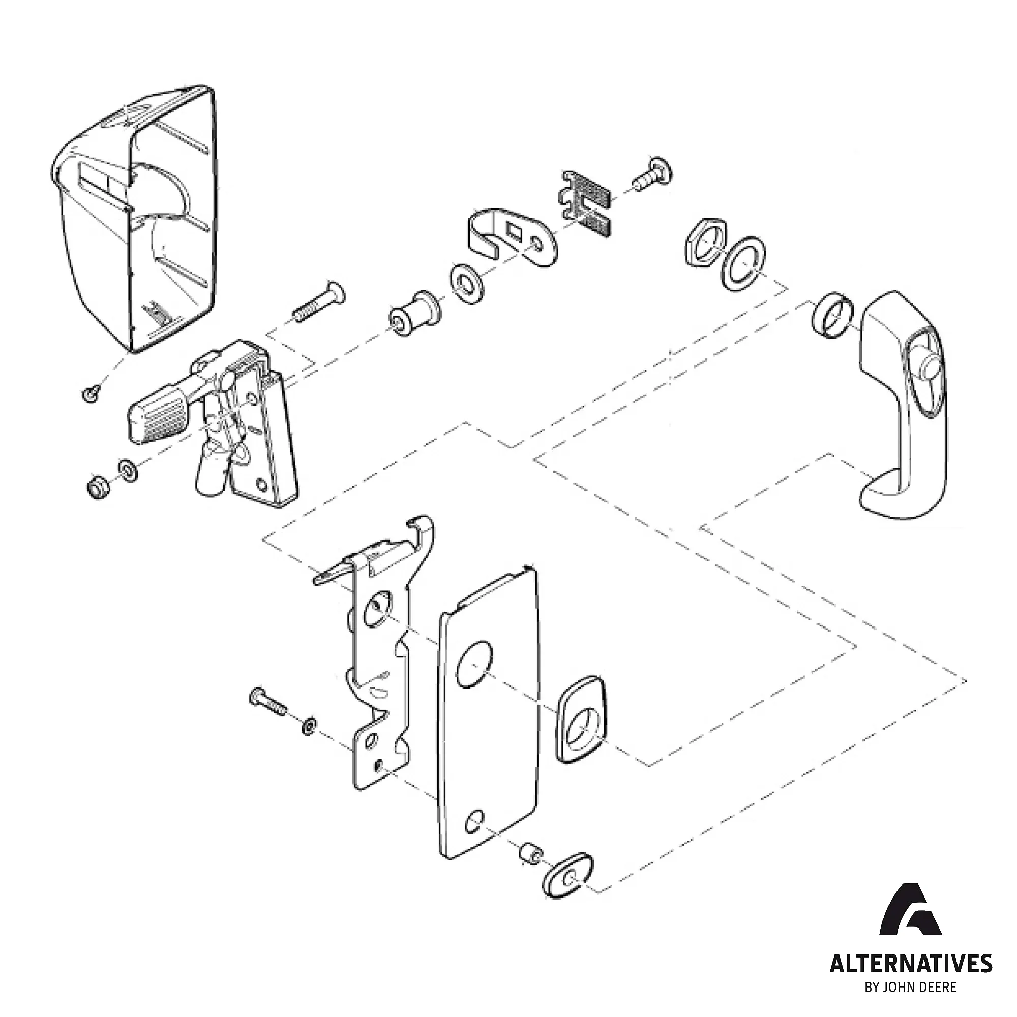 Left Side Door Handle Kit - JXAL115310