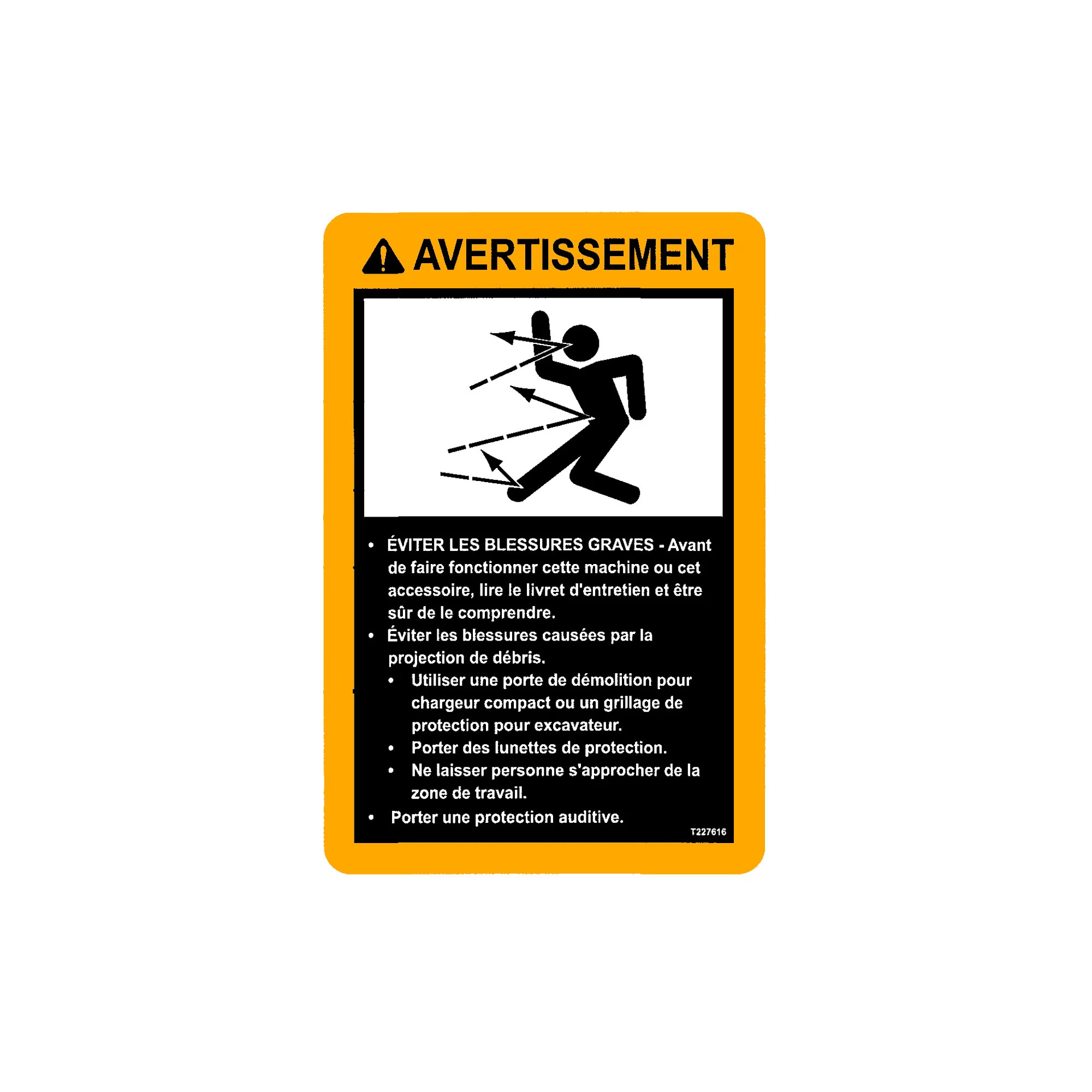 LABEL, WARNING FRENCH