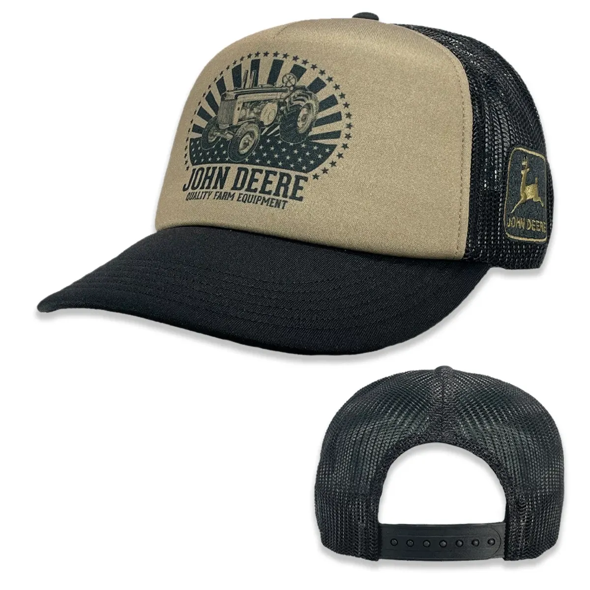 Tractor and Flag Trucker Hat