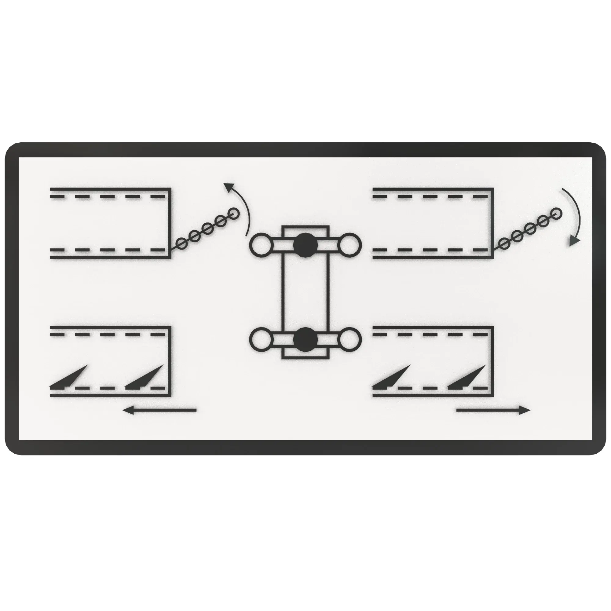 John Deere Instrction Bale Slide Pusher Label - FH322290
