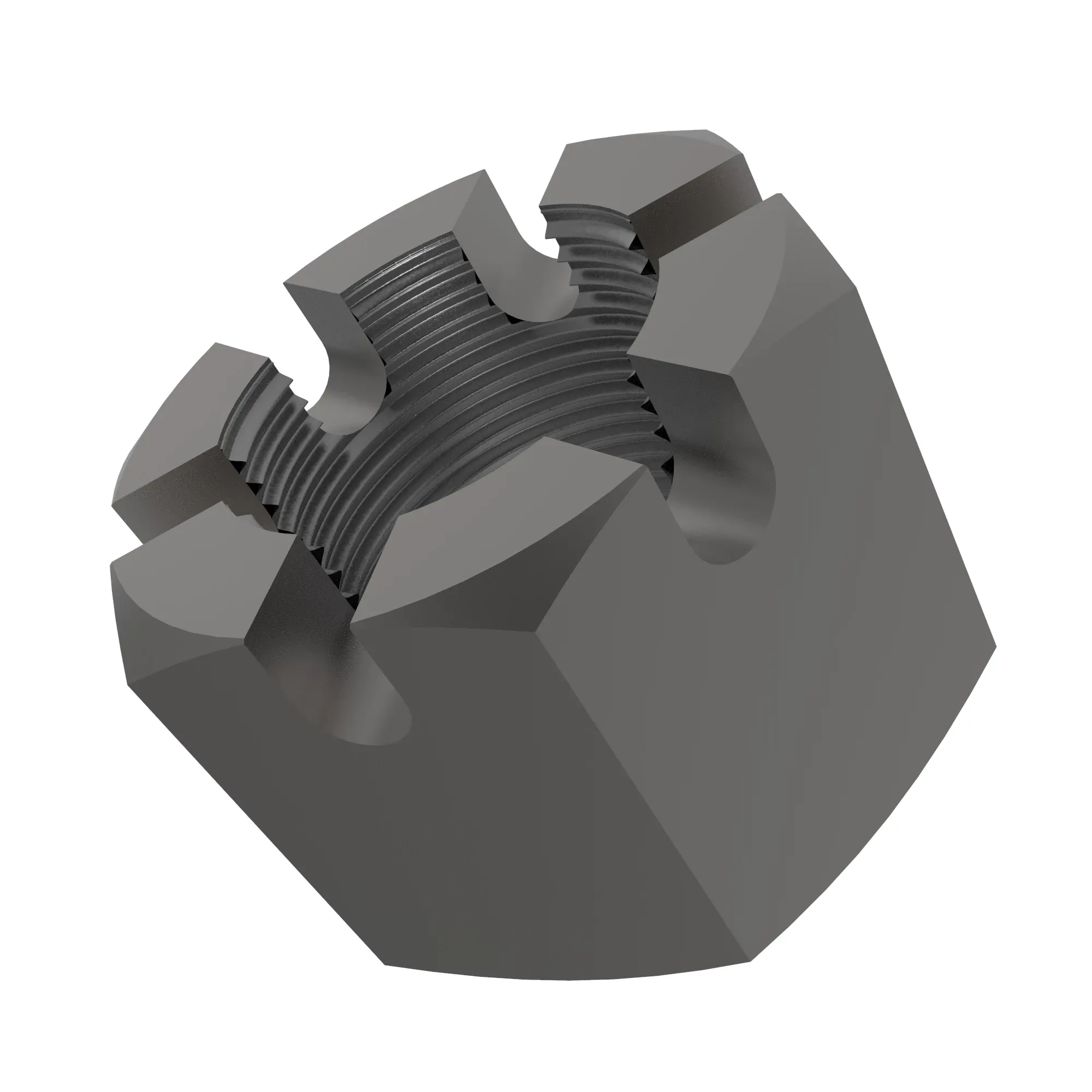 John Deere Hexagonal Slotted Nut, M20 - 14M7252