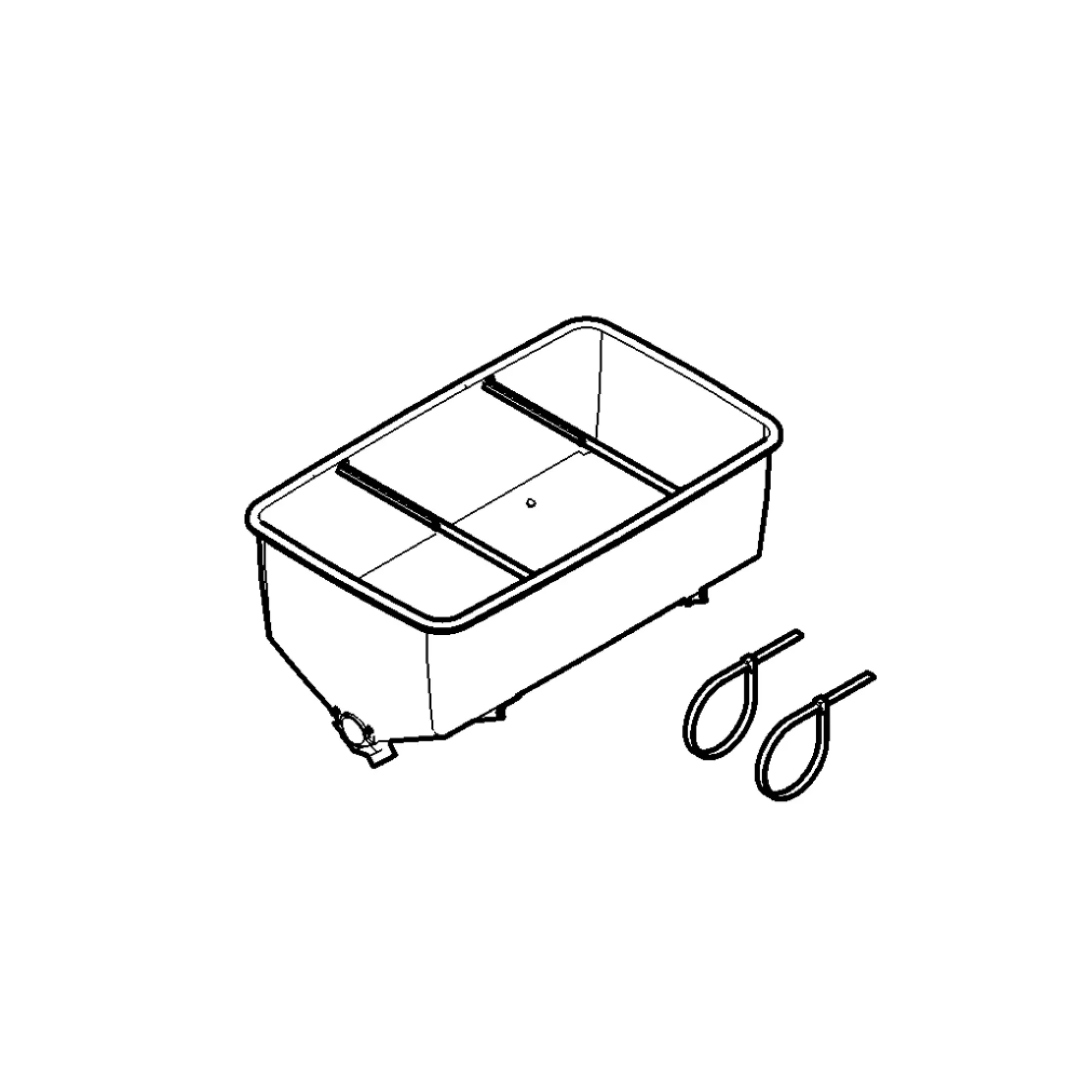 John Deere Dry Fertilizer Hopper  - BA25445