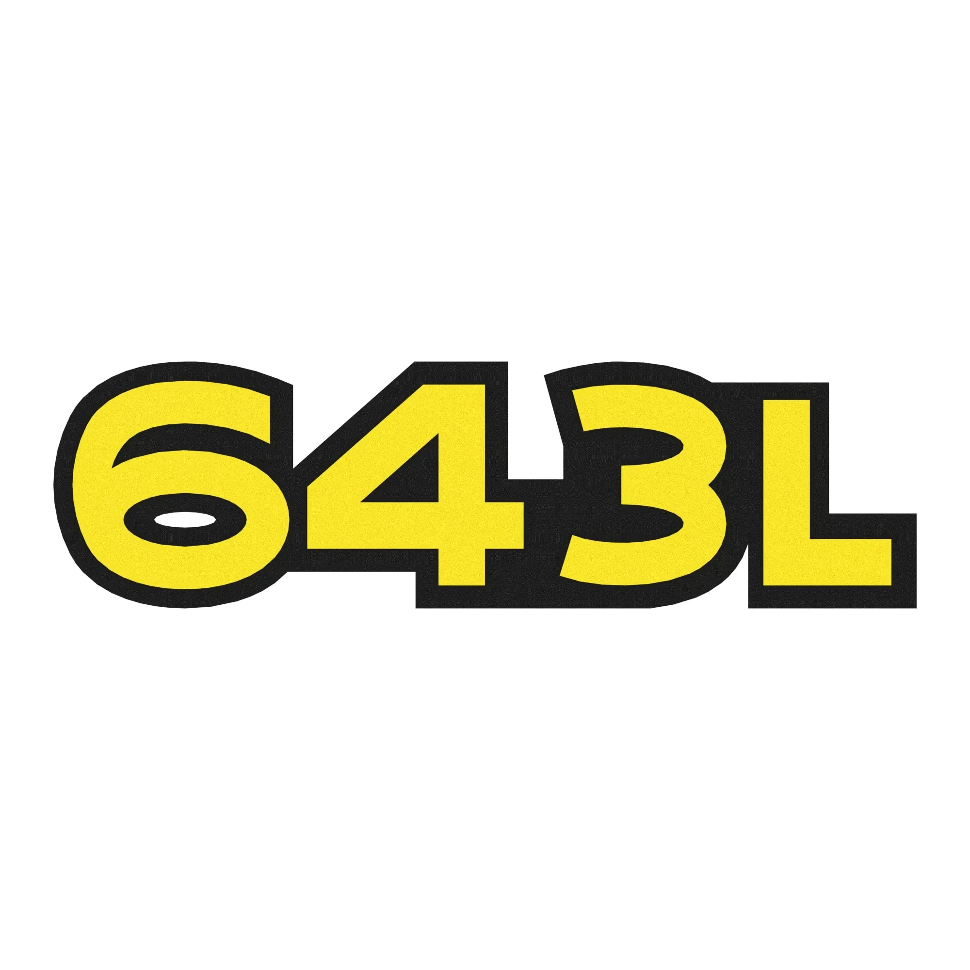 John Deere 643K Model Label - T262089