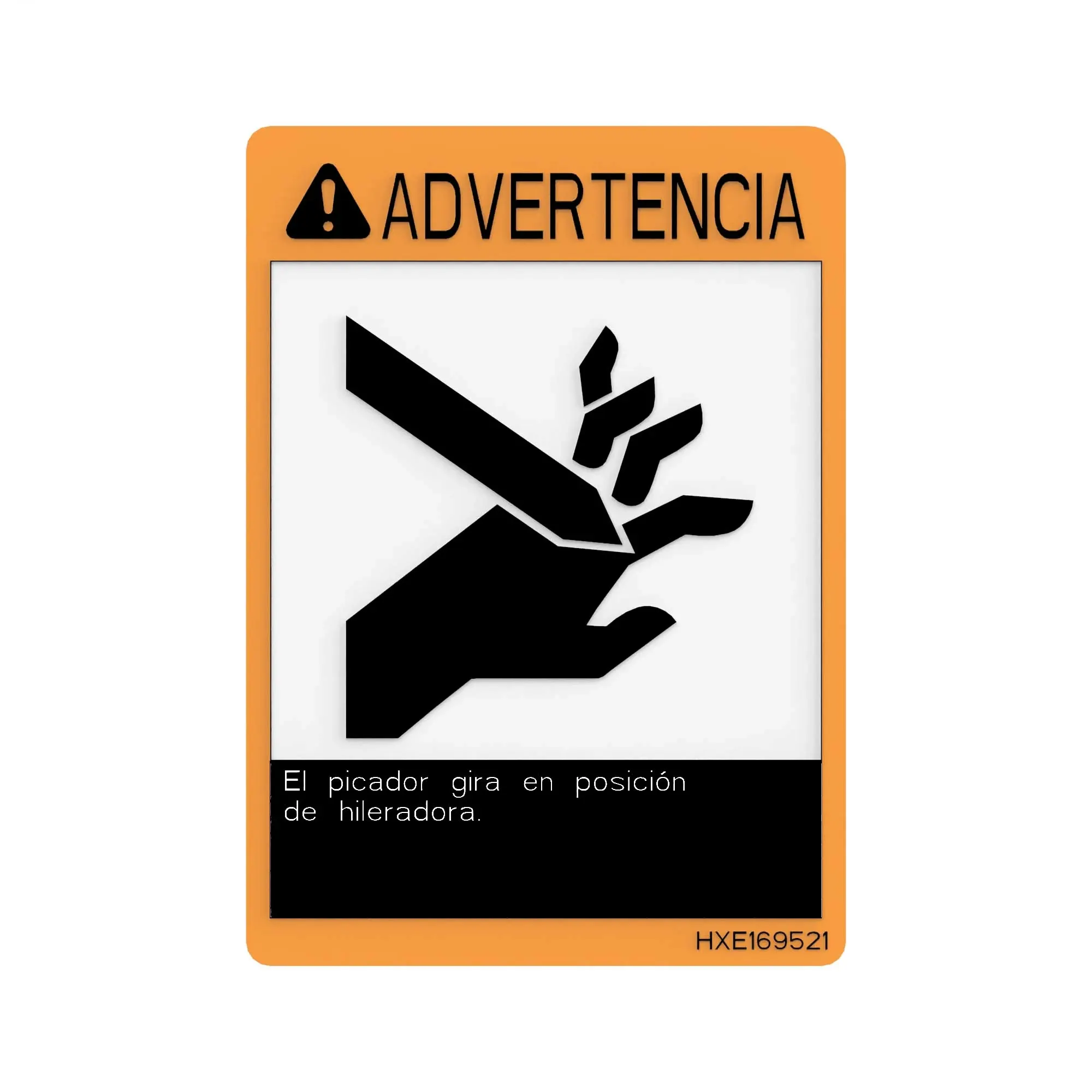 John Deere Warning Safety Sign - HXE169521