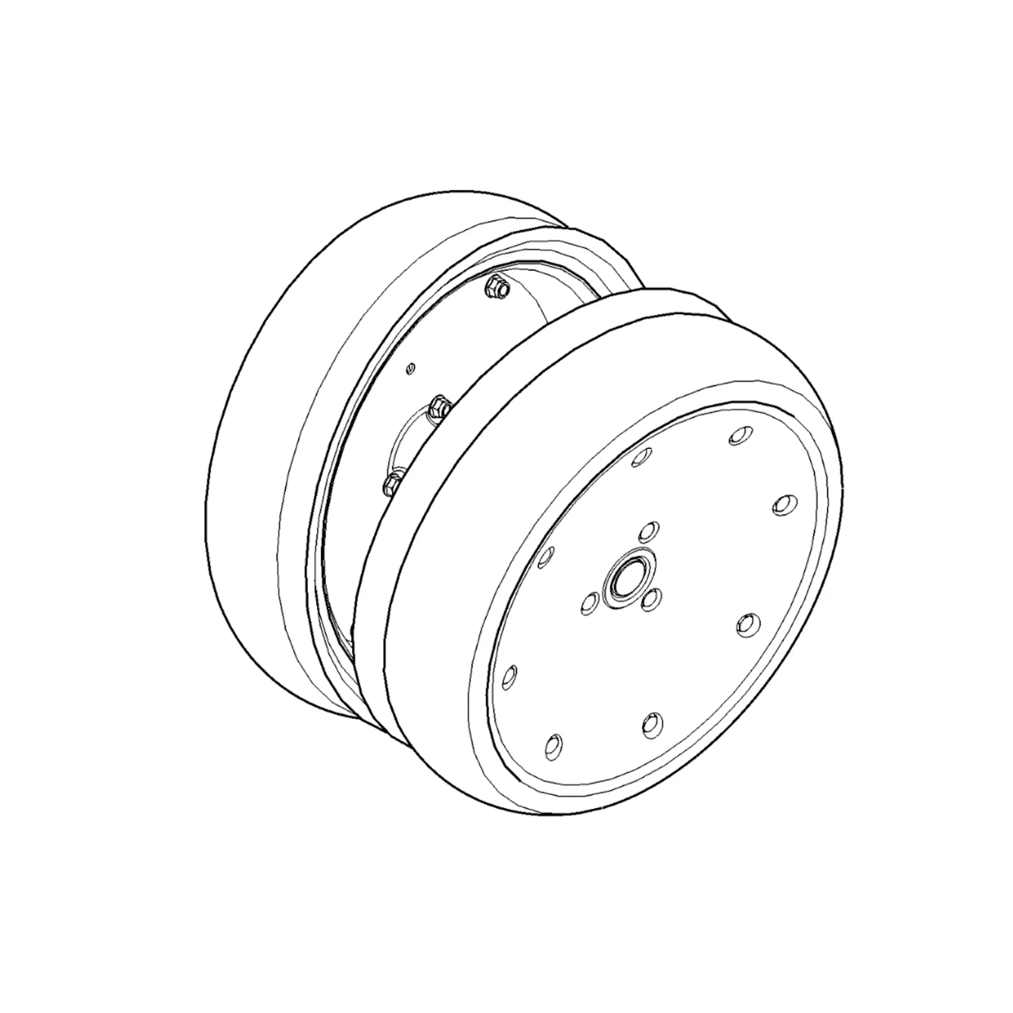 John Deere Dual Gauge Wheel Conversion Attachment - BA26744