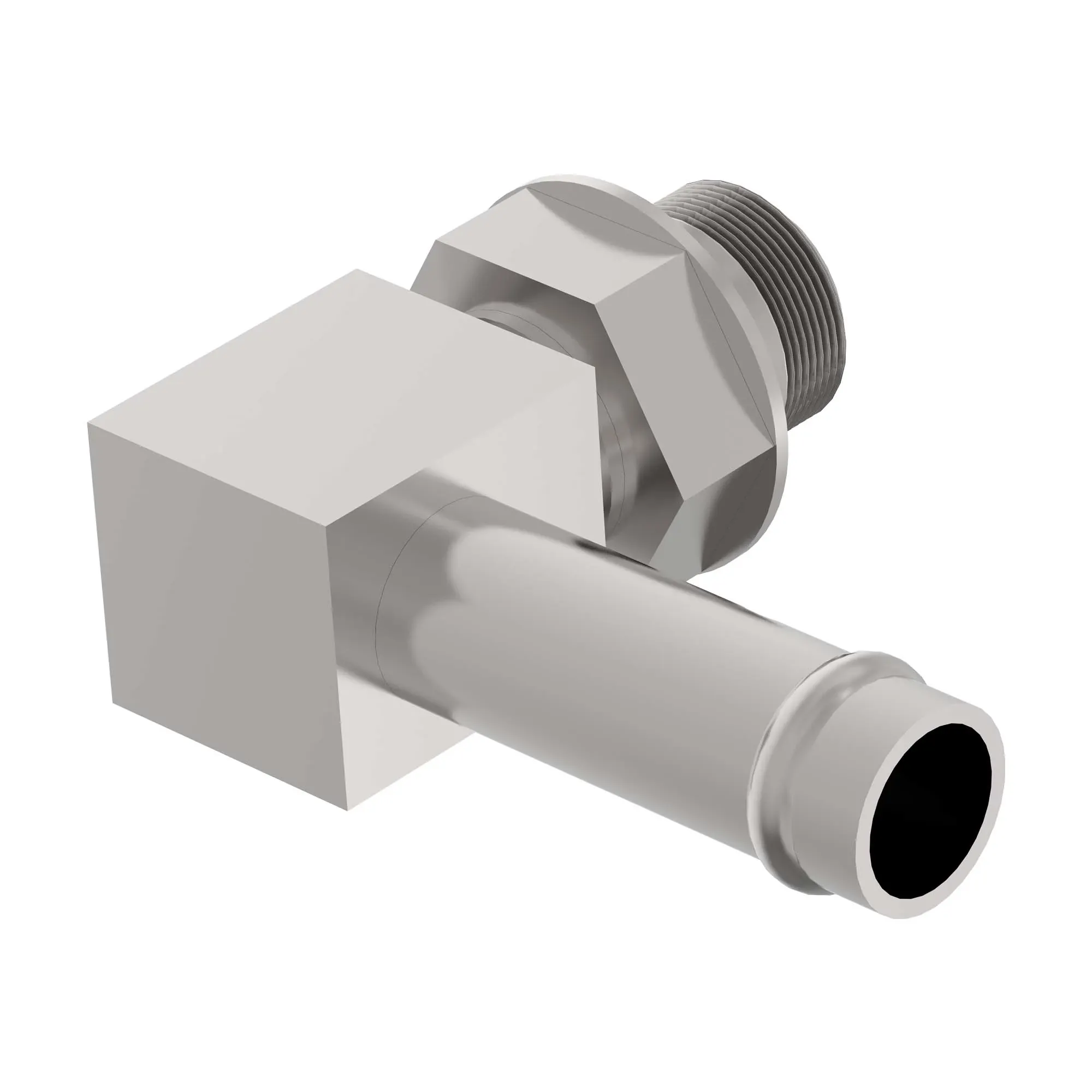 90 BEADED FITTING
M16 x -8, NICKEL PLATED