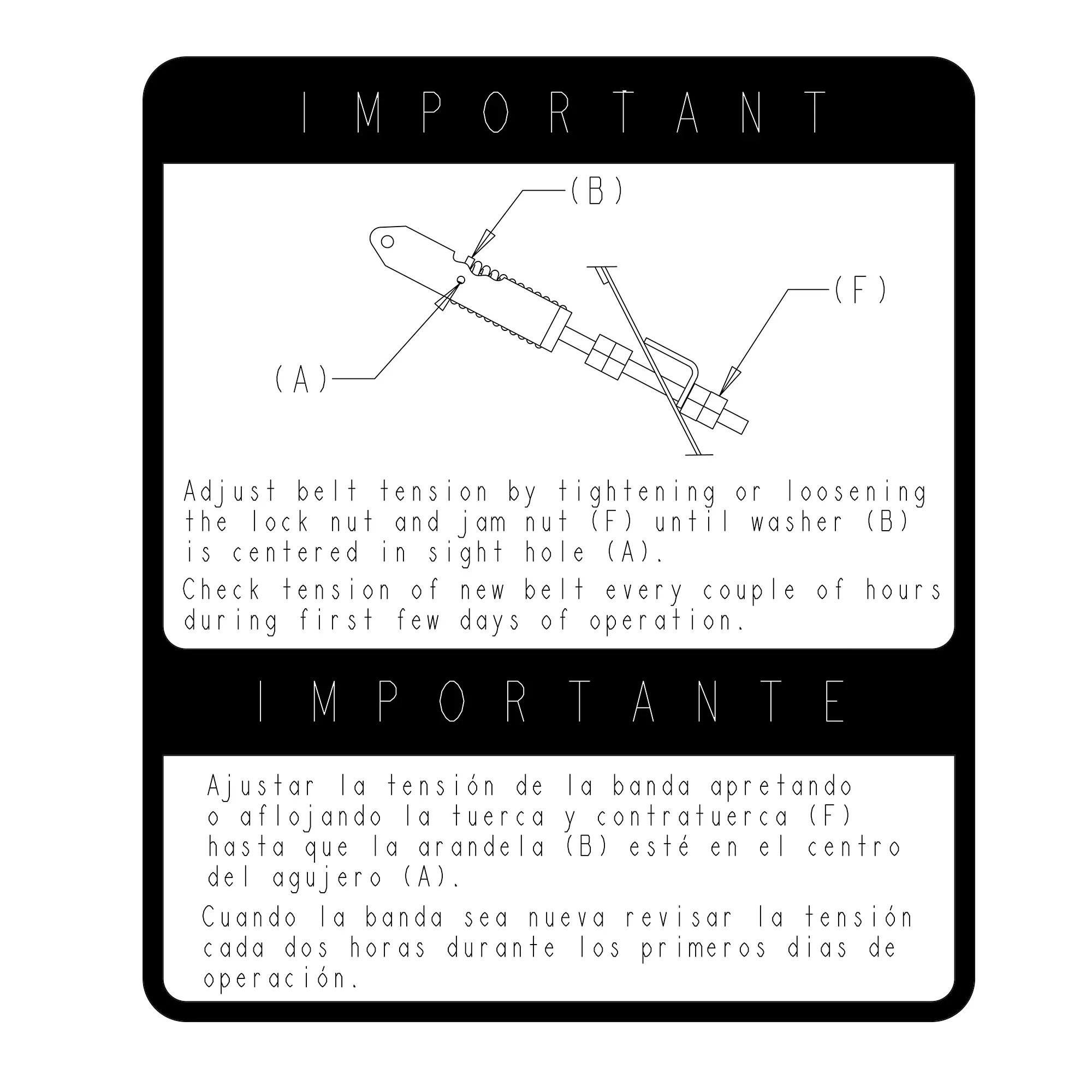 John Deere Safety Sign, Label - P70631