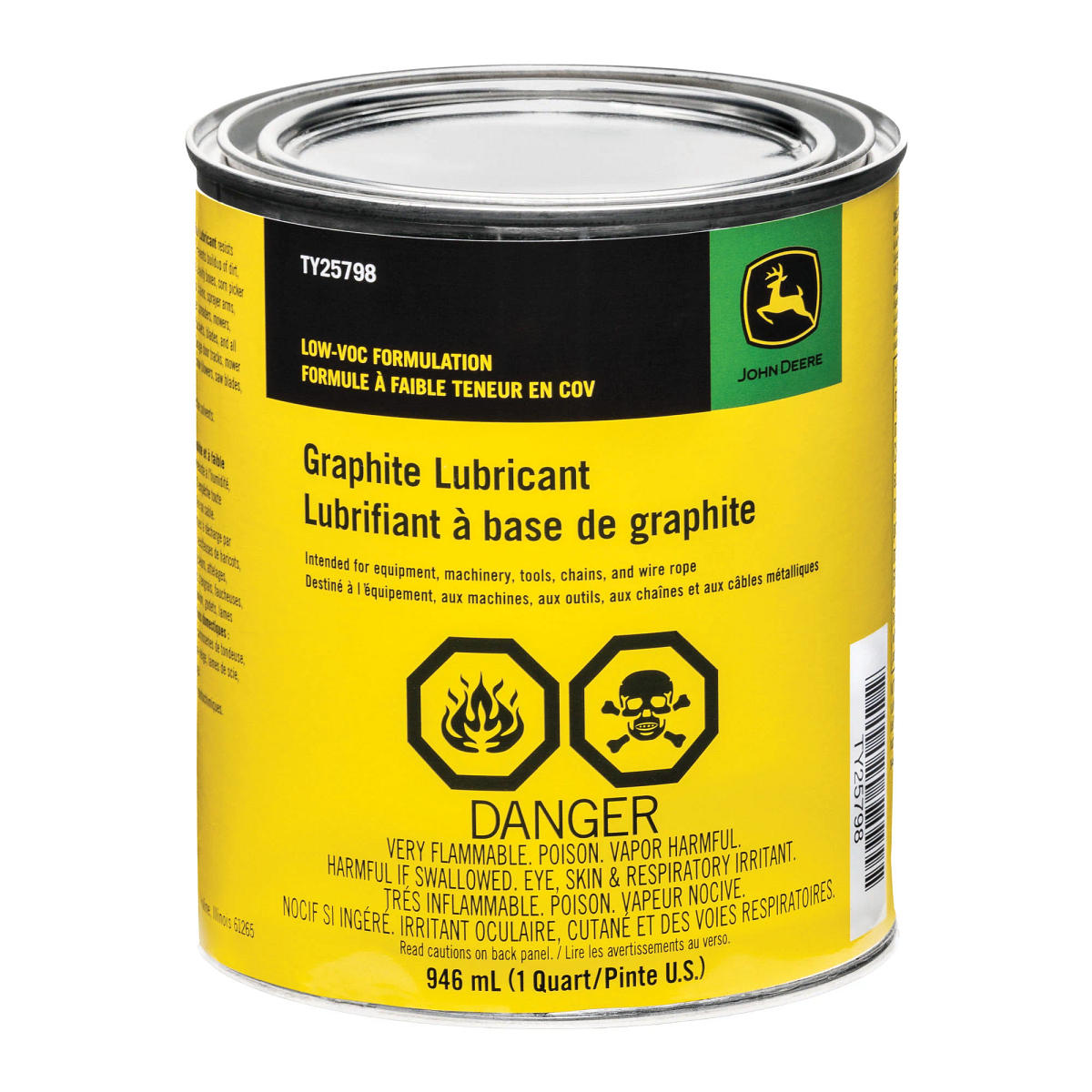 John Deere Graphite Lubricant (Low VOC), 946 ml (1 Quart) - TY25798