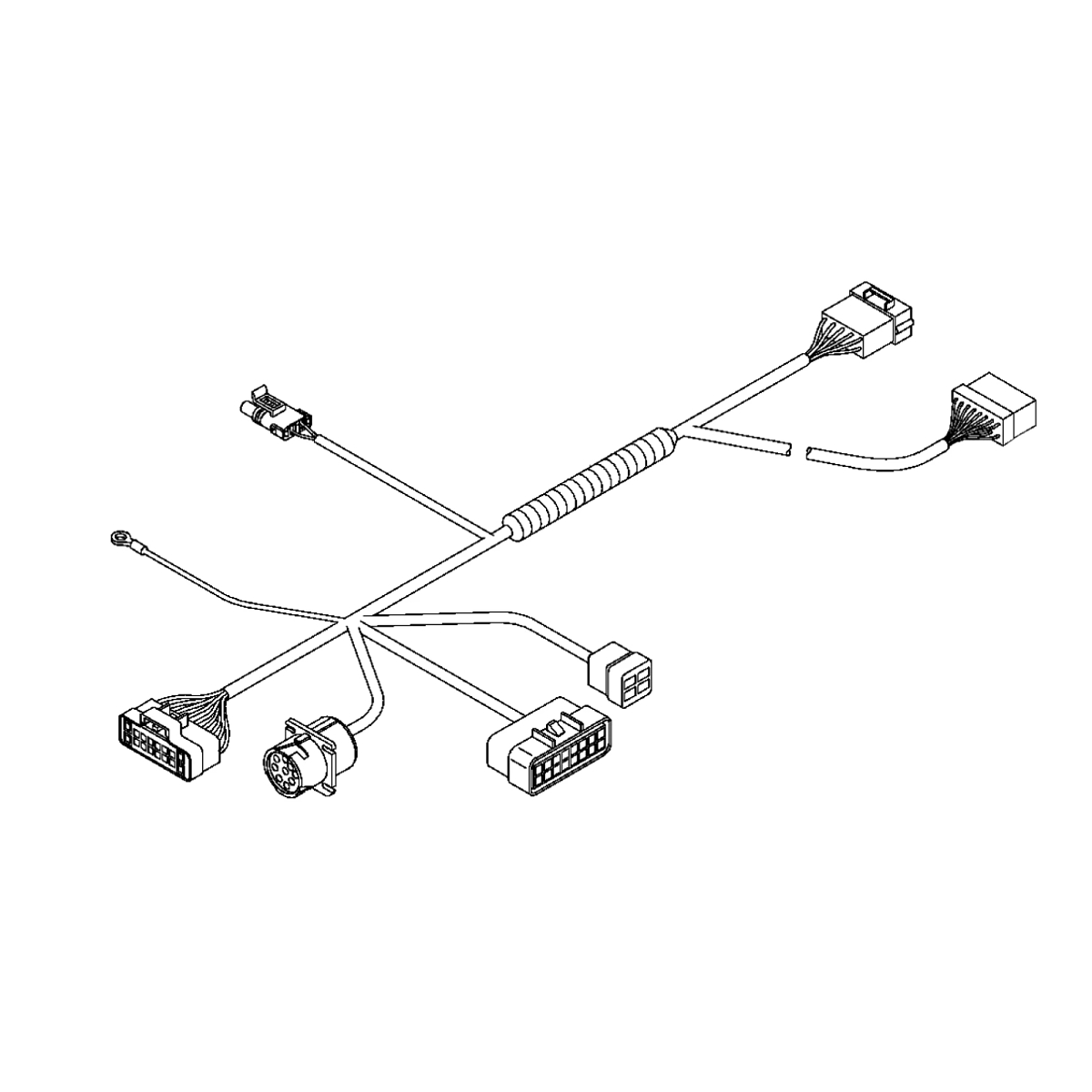 John Deere Armrest Feedrate Wiring Harness - AH211680