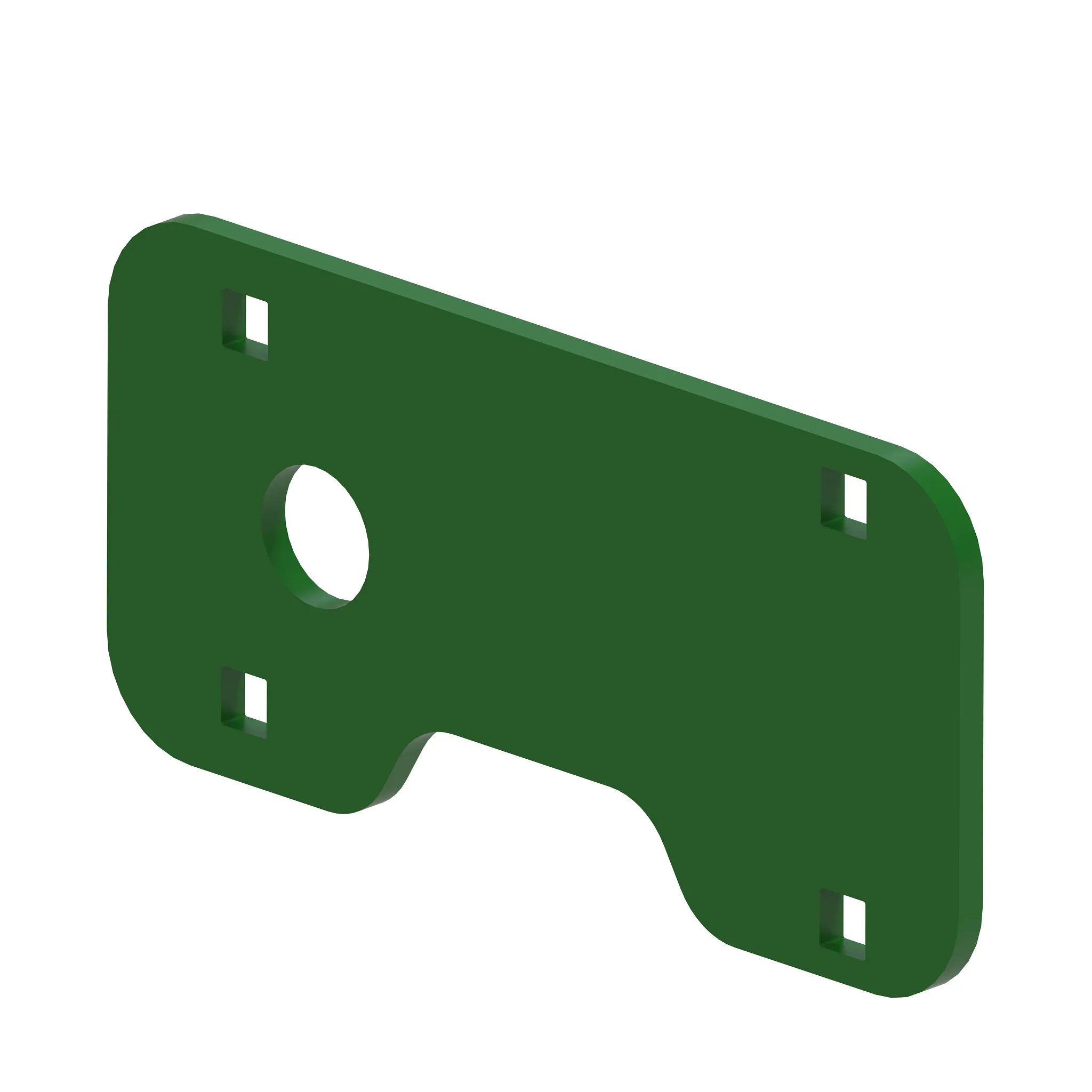 Support plate vane tailboard actuator