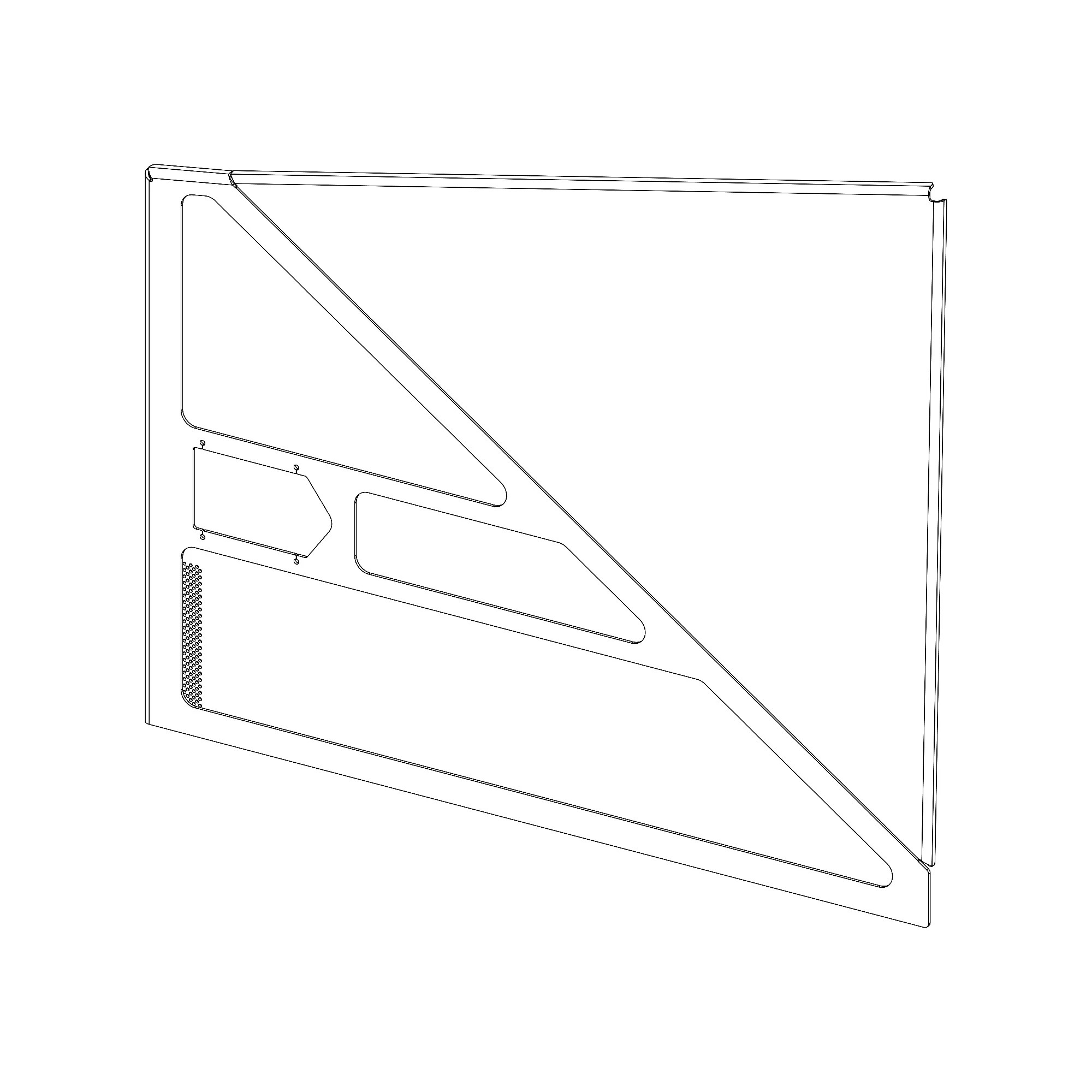 John Deere Rear Service Purch Door, Left Side - AT402741