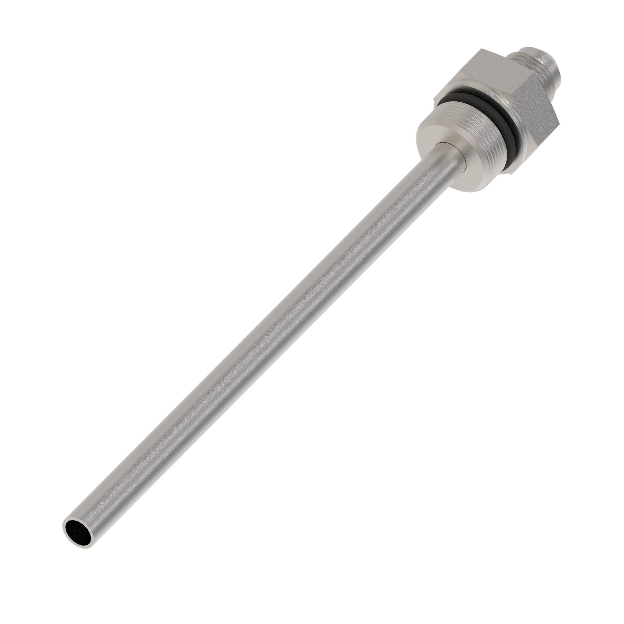 John Deere Lower Oil Dipstick Adapter Fitting - DZ105124