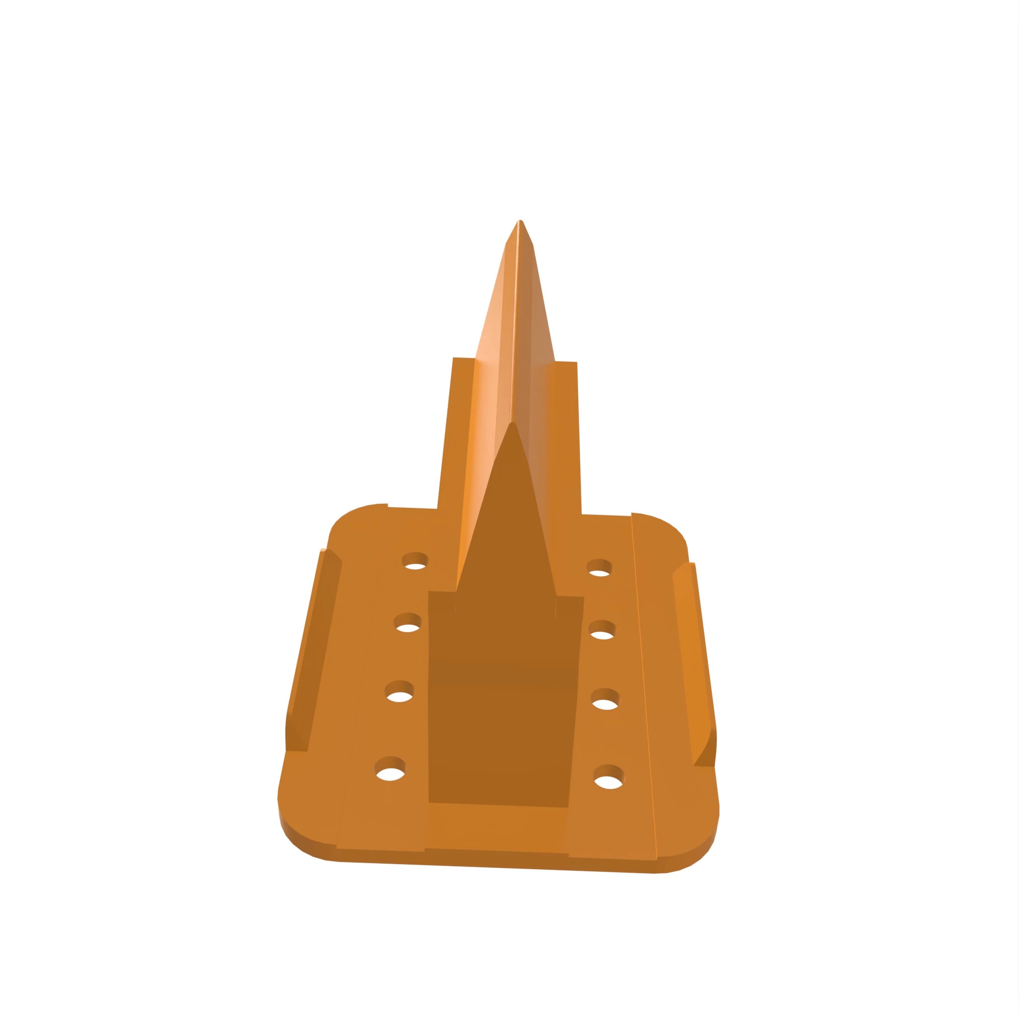 John Deere Orange Electrical Connector Terminal, 8 Cavities - 57M7679