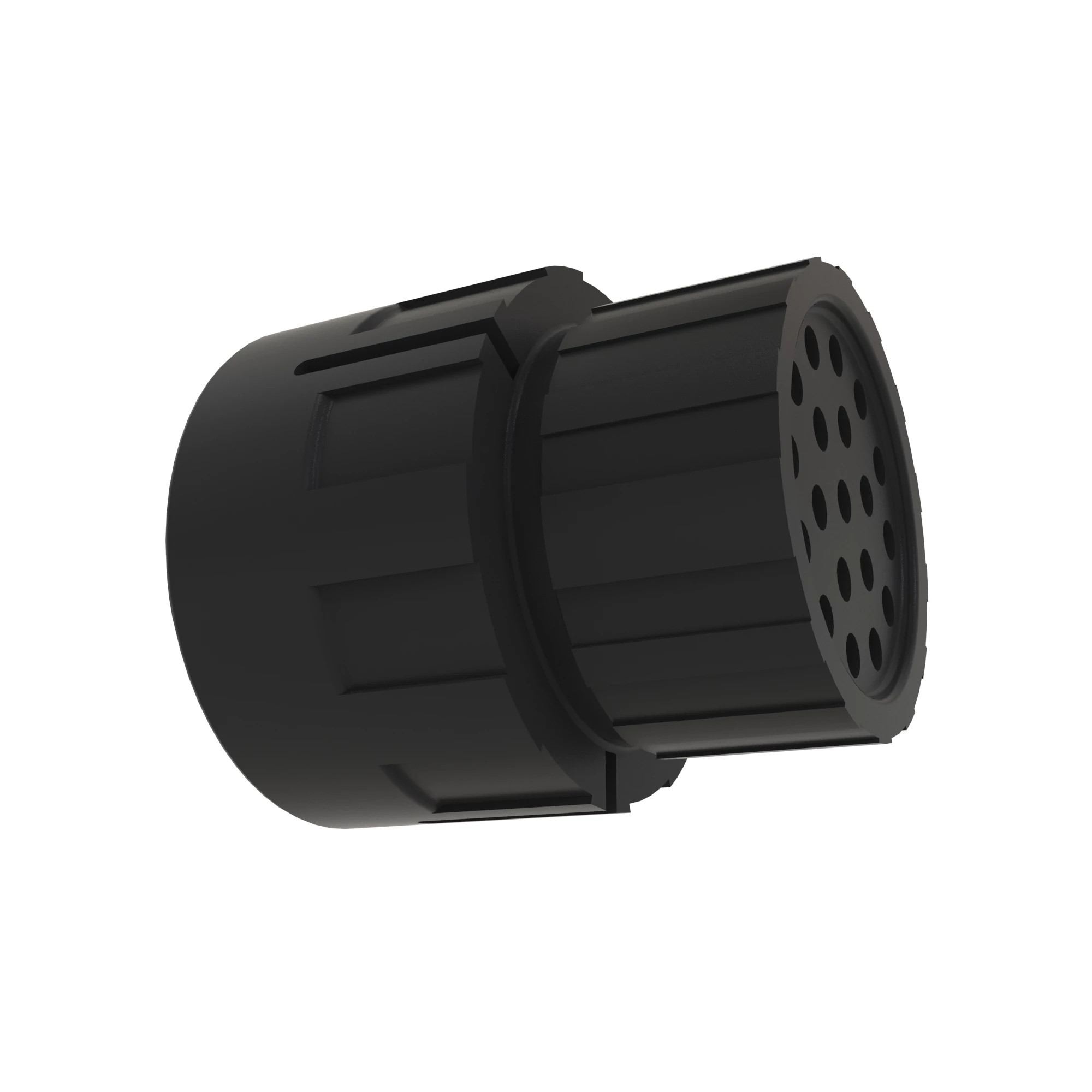 John Deere Black Internal Electrical Connector Housing, 19 Cavities - 57M12743