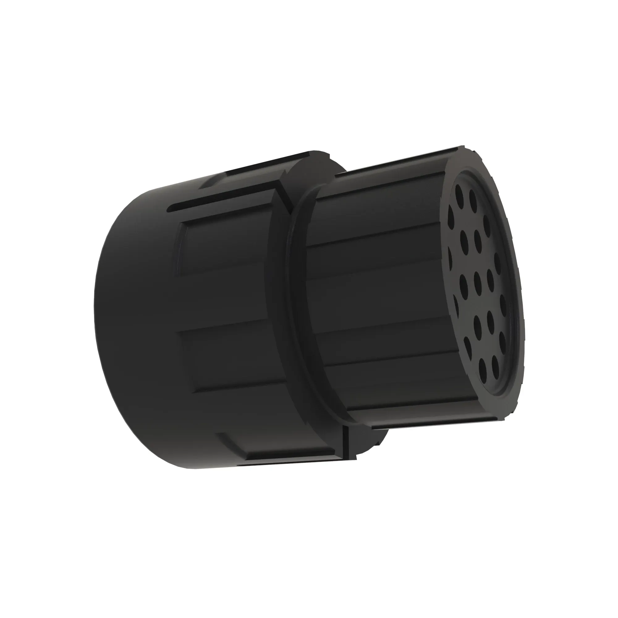 John Deere Black Internal Electrical Connector Housing, 19 Cavities - 57M12743