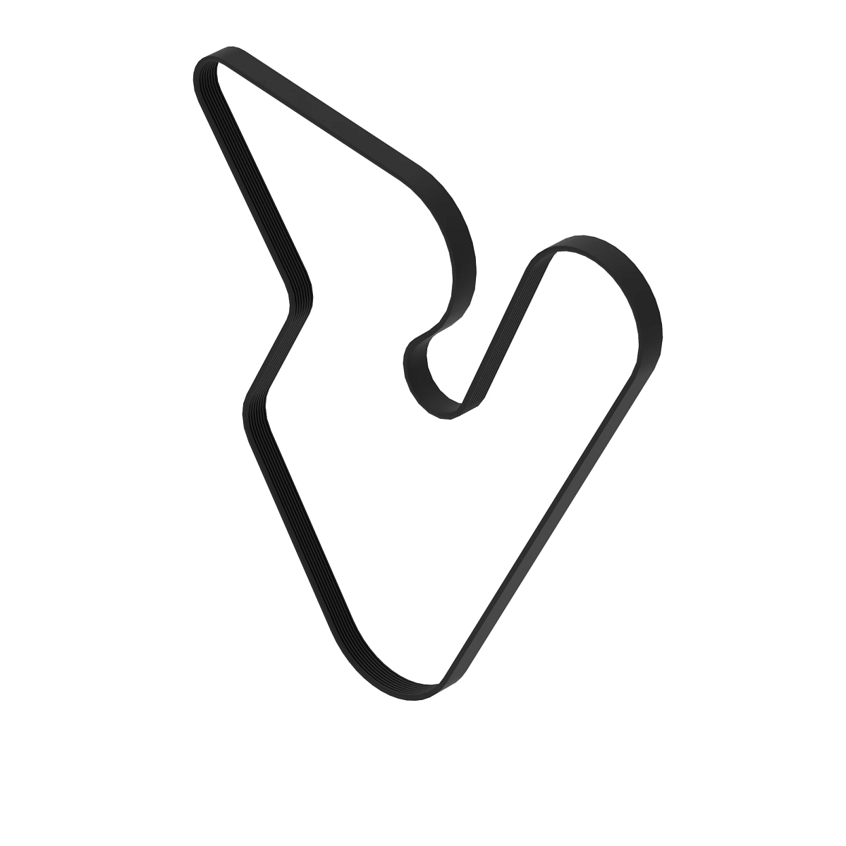 John Deere PK Section Engine Fan Drive V-Belt - R523152