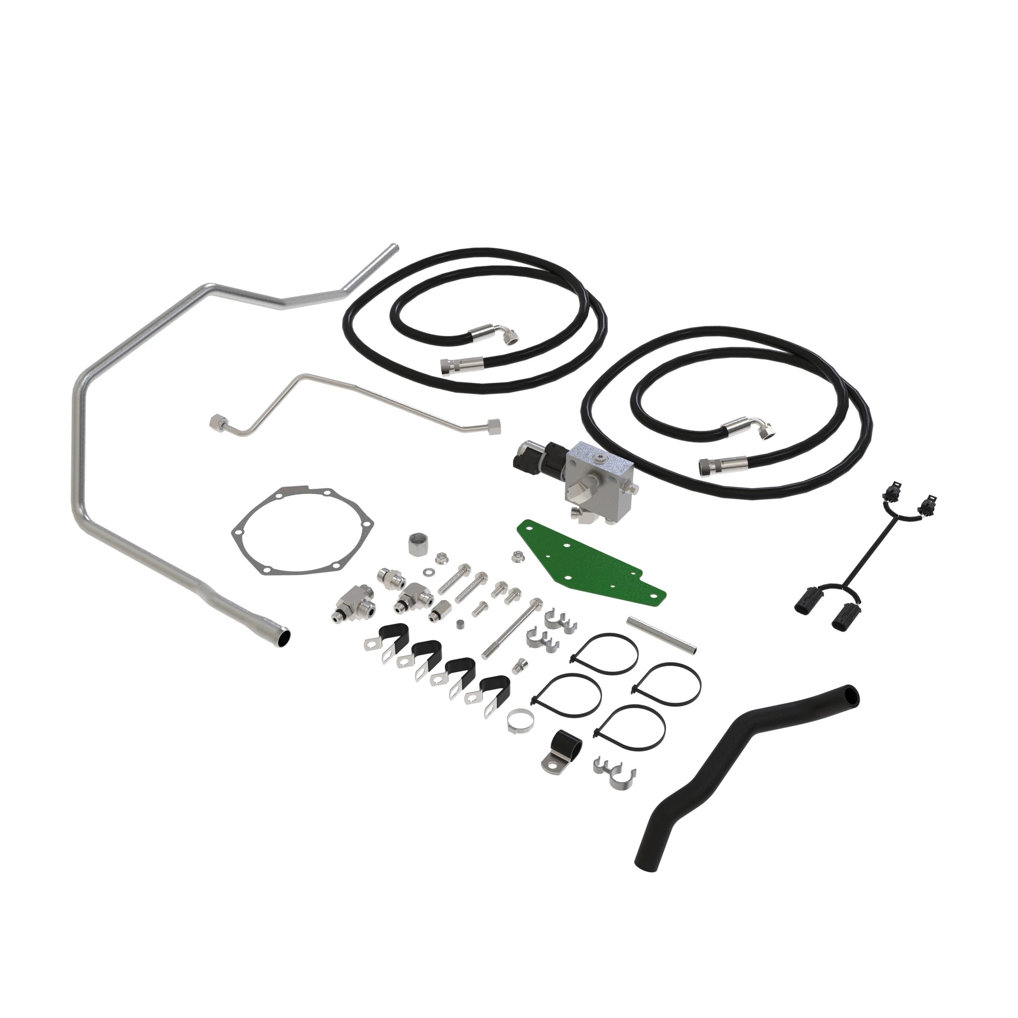 8030 9.0L PST Fan Driver Hose and Valve