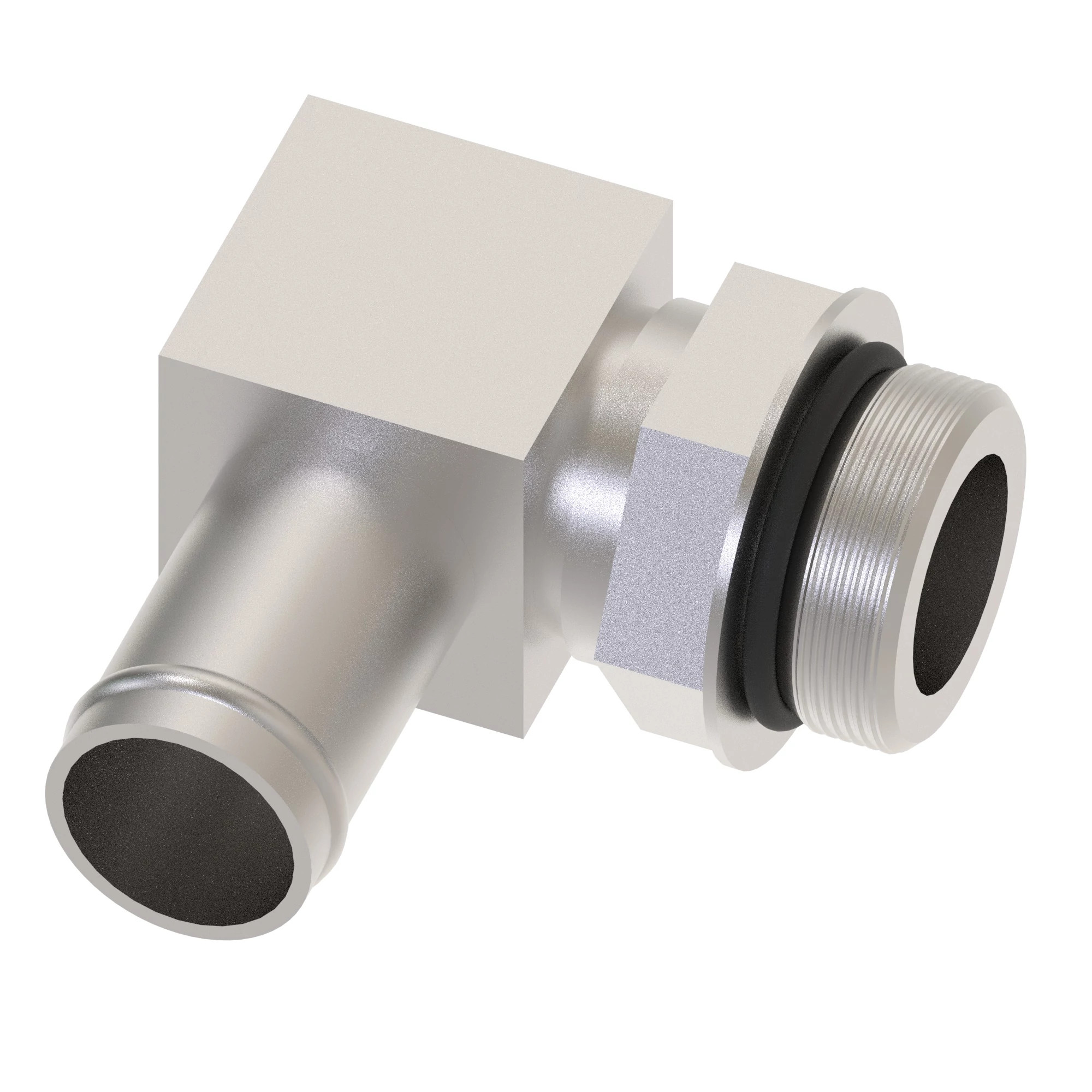 John Deere Male Adjustable 45 Degree Hose Stem Elbow Fitting - AN205073