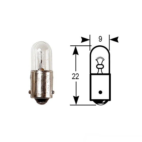 John Deere Light Bulb, 12 Volts, 4 Watts - 57M6394