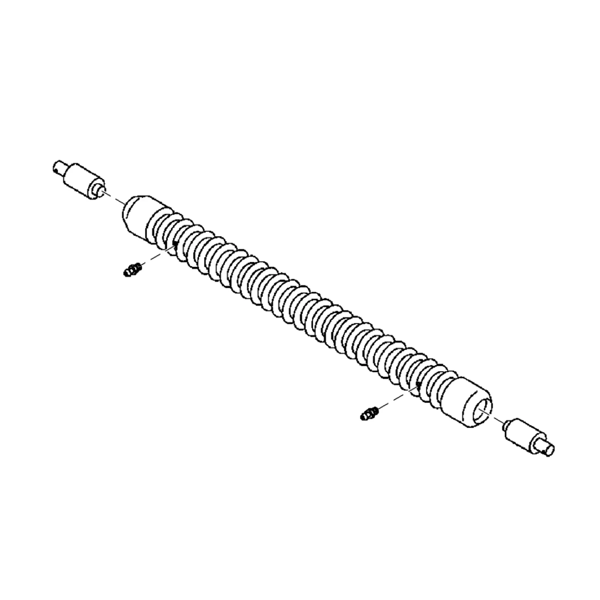 John Deere Relieved Spiral Grooved Roller Kit, 2 x 18 Inch - BM23567