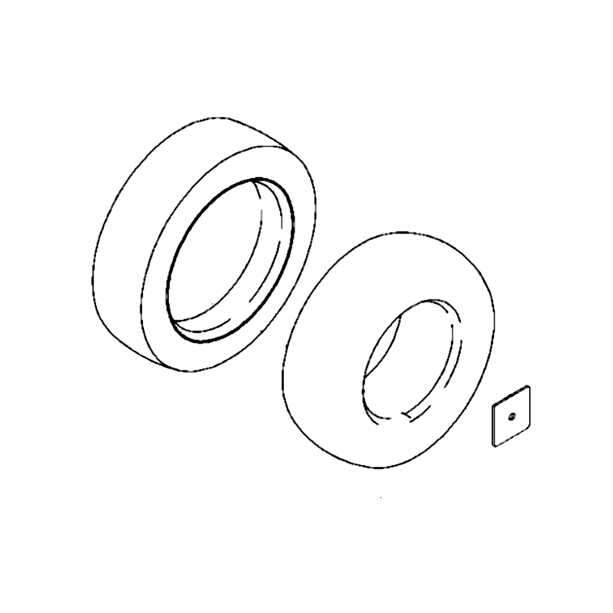 John Deere Severe-Duty Ag Tire and Tube Kit, 21 X 7 X 12 - AW33090