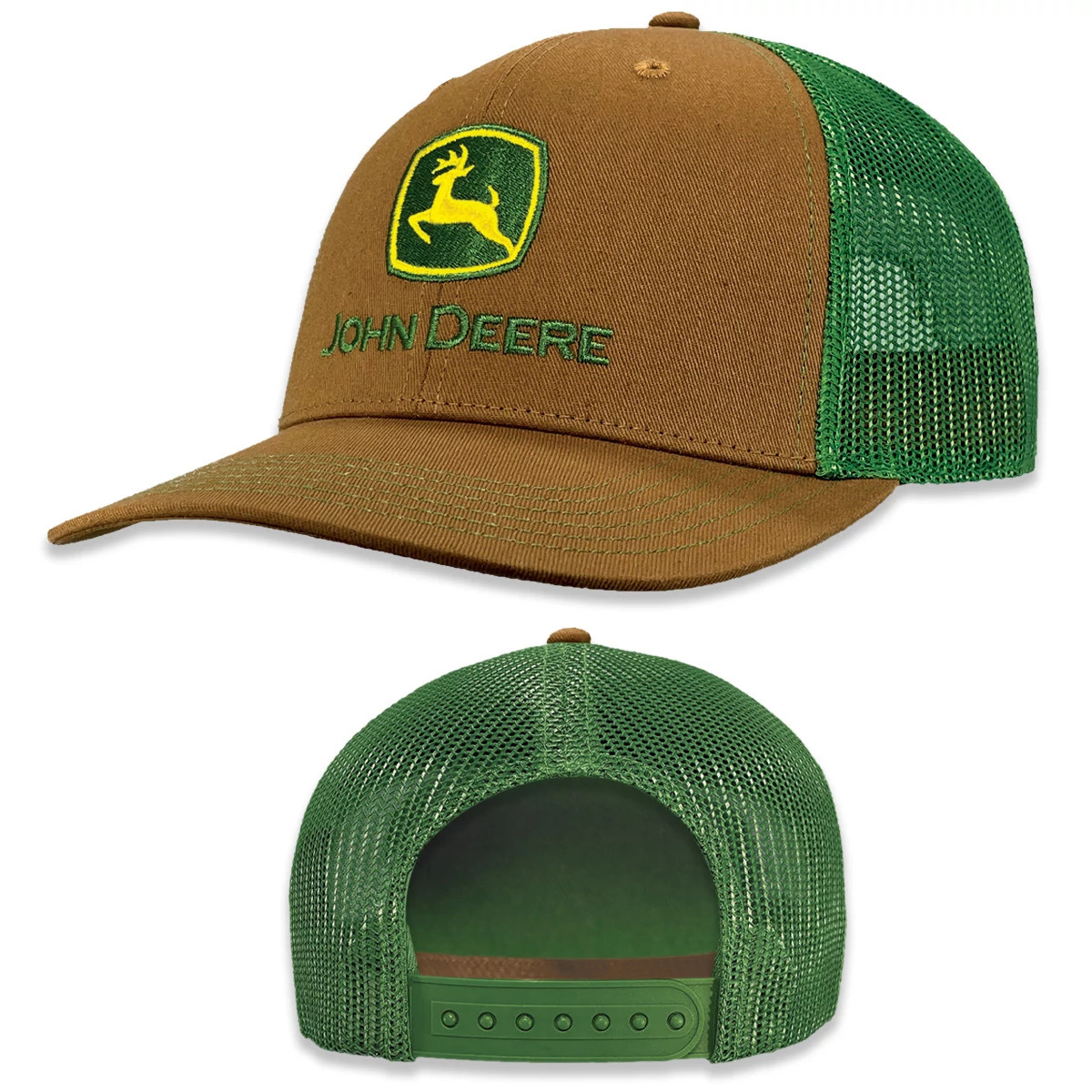 Brown and Green Mesh Hat