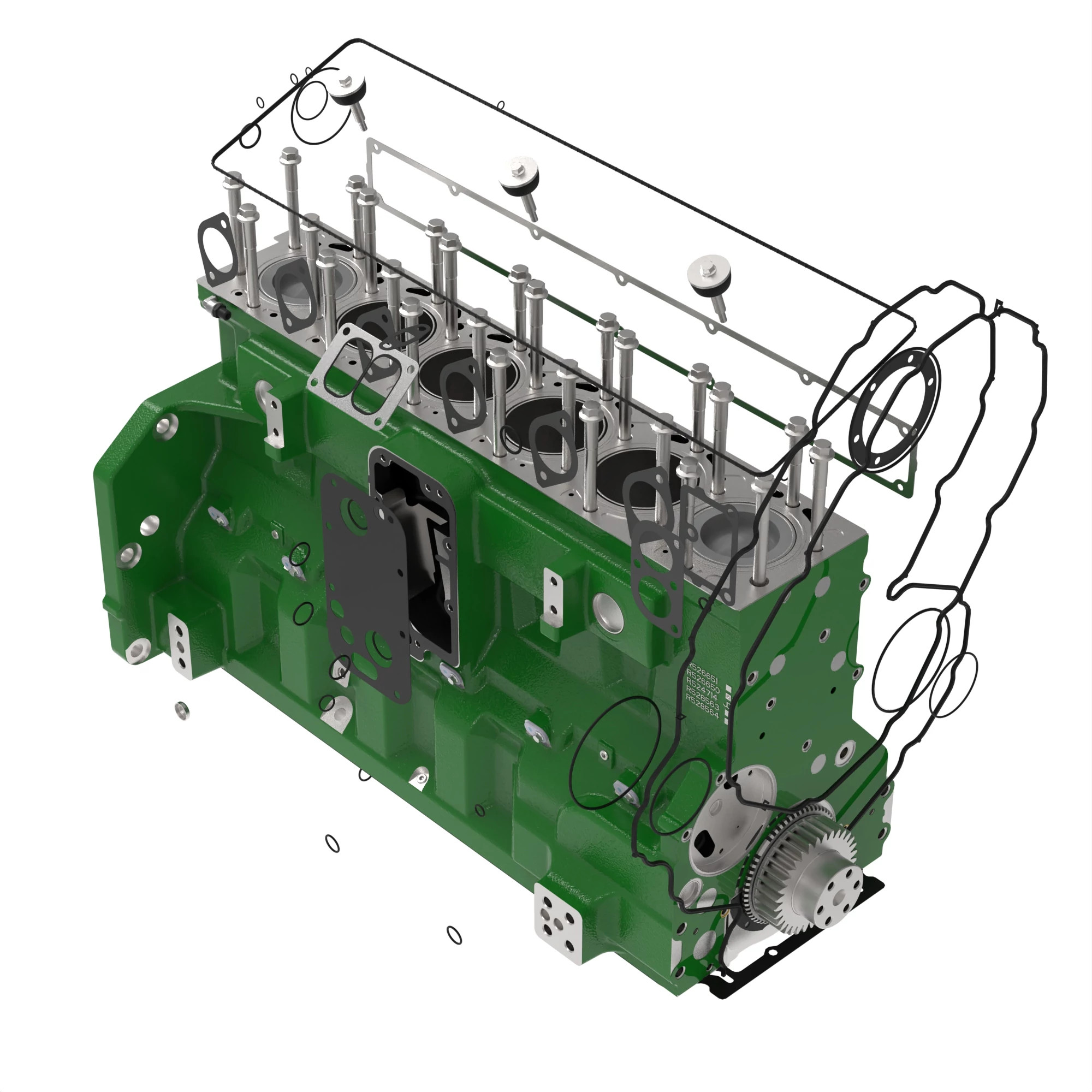 John Deere Short Block Assembly - RE528463
