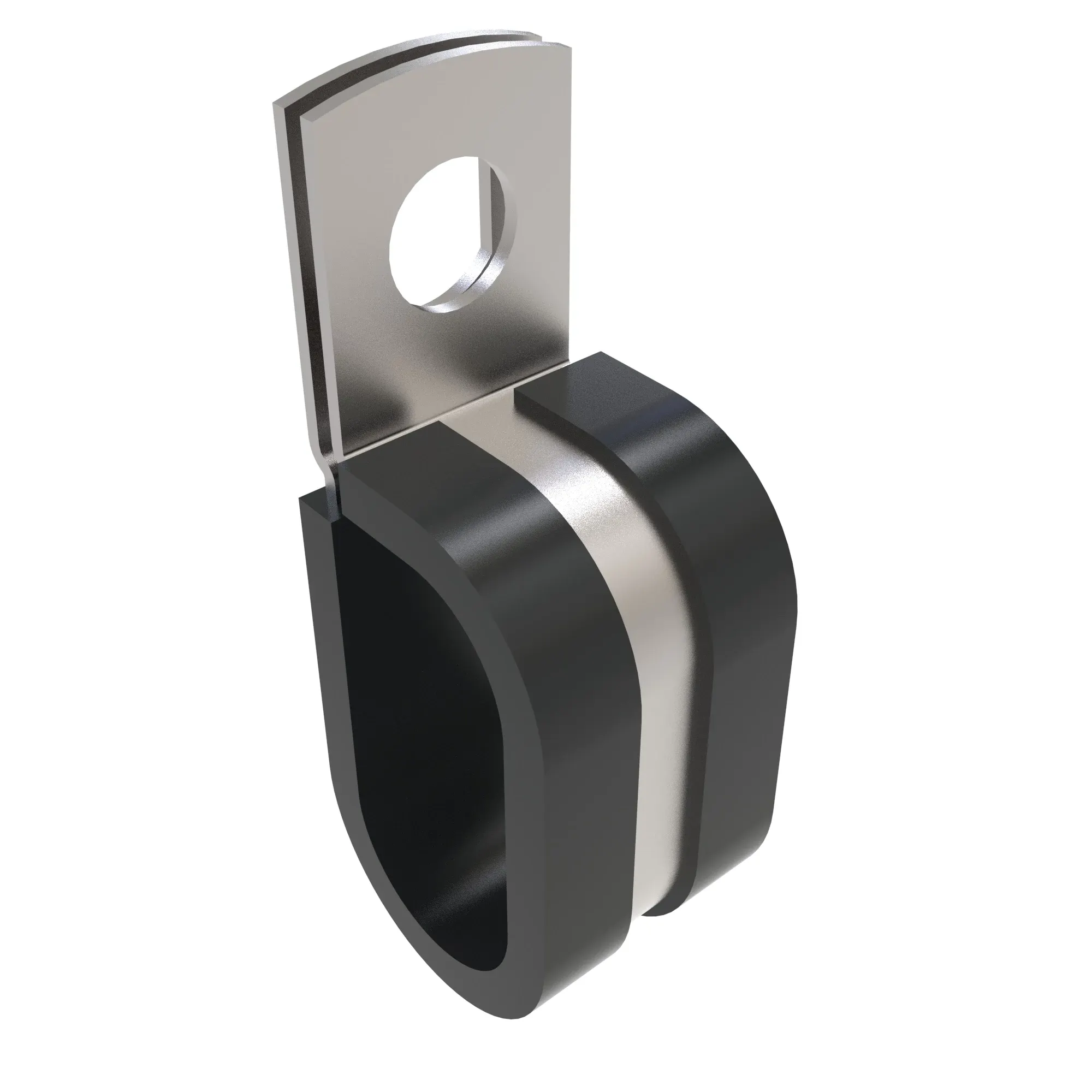 P-CLAMP,DOUBLE, 17.4 DIA CUSHIONED SILICONE