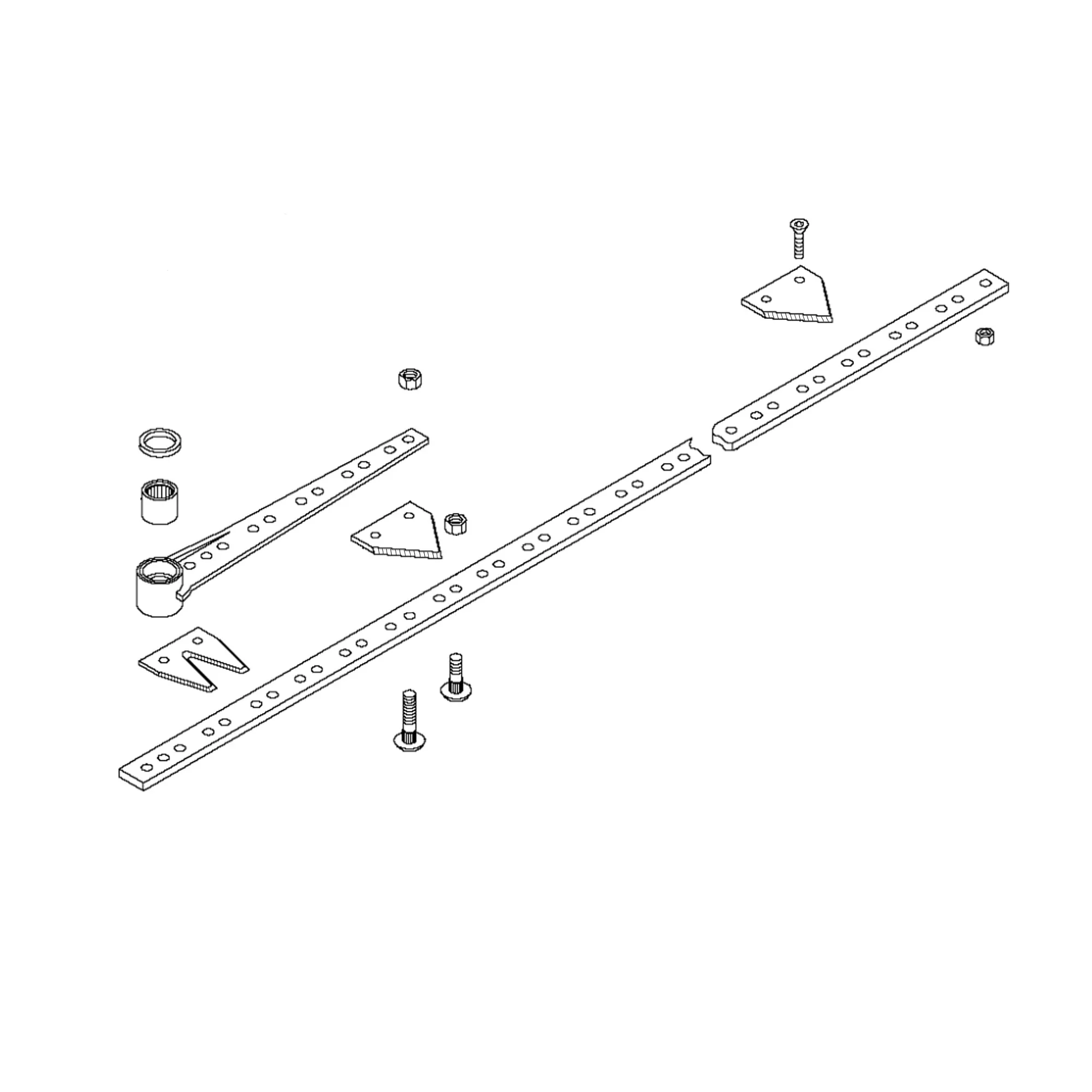 John Deere Right Side Overserrated Cutterbar, 12 Feet - AE48720