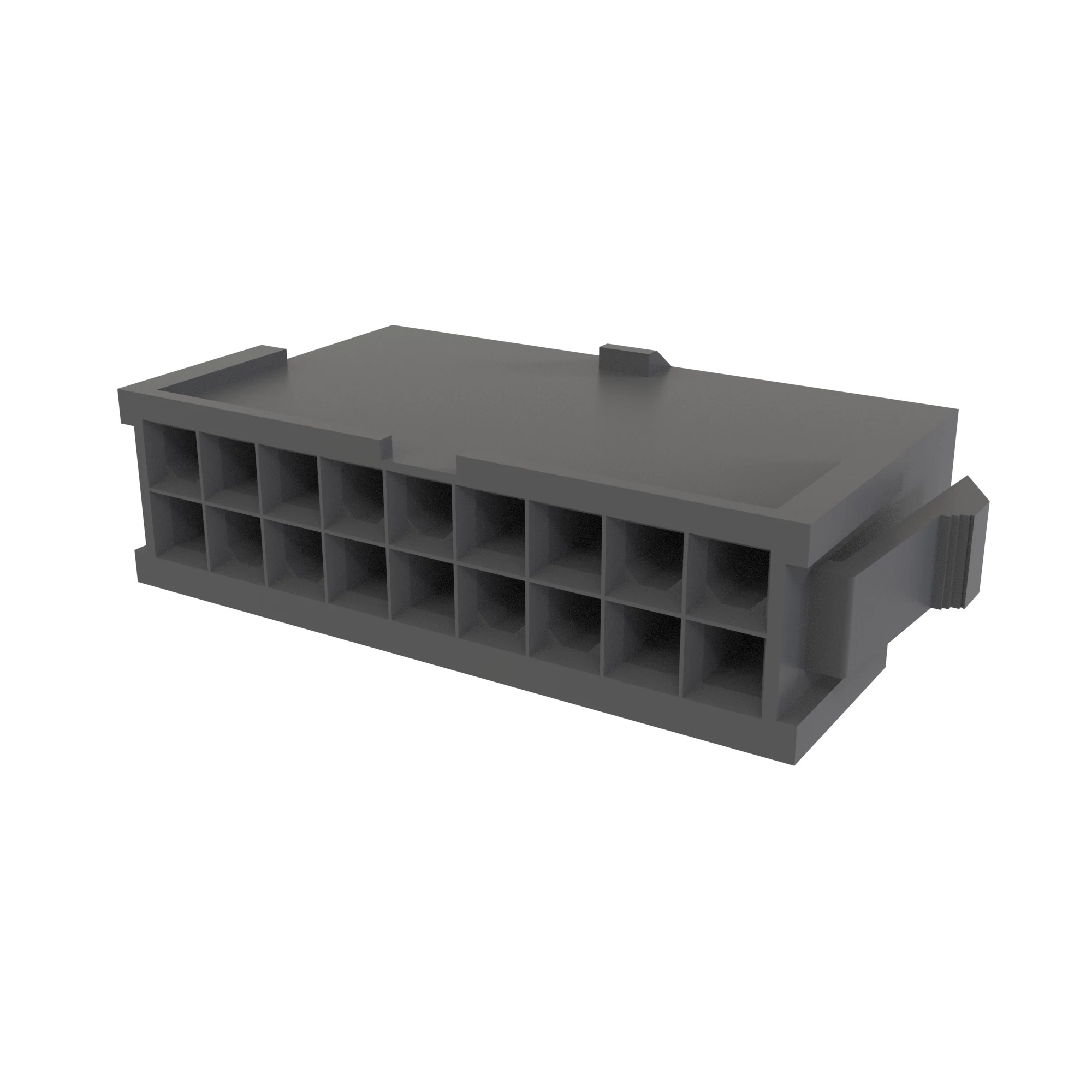 CONN MOLEX MFITJR 18W M NTRL NYLON
