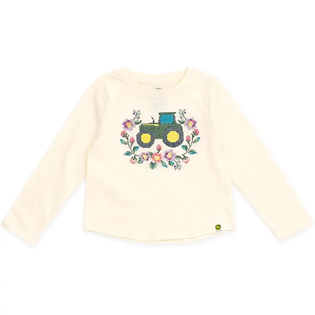 Toddler Floral Tractor Long Sleeve T-Shirt