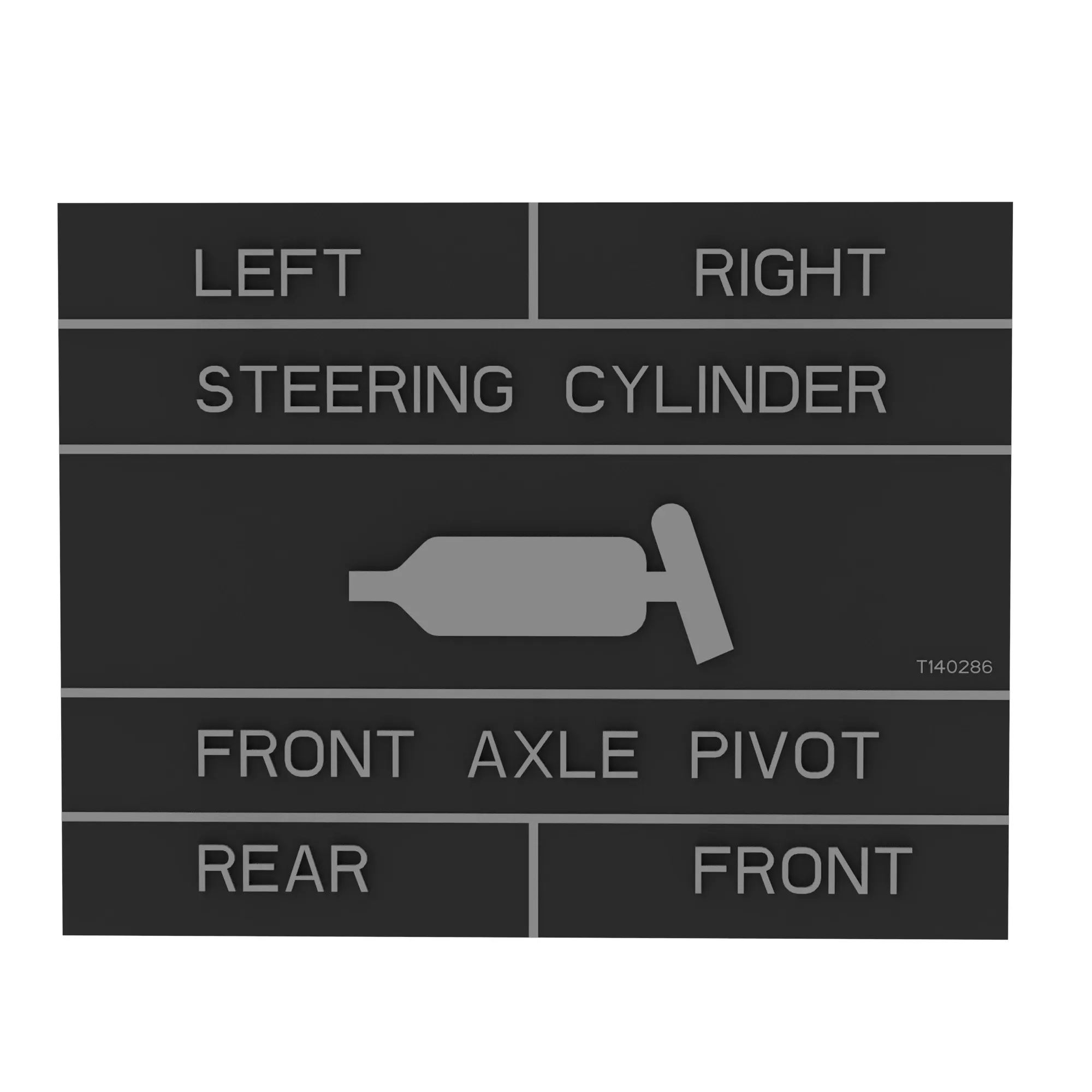 John Deere Grease Label - T140286