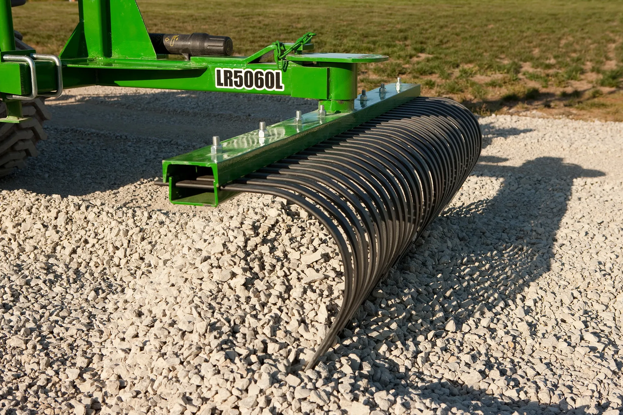LR5060L Landscape Rake rakes gravel