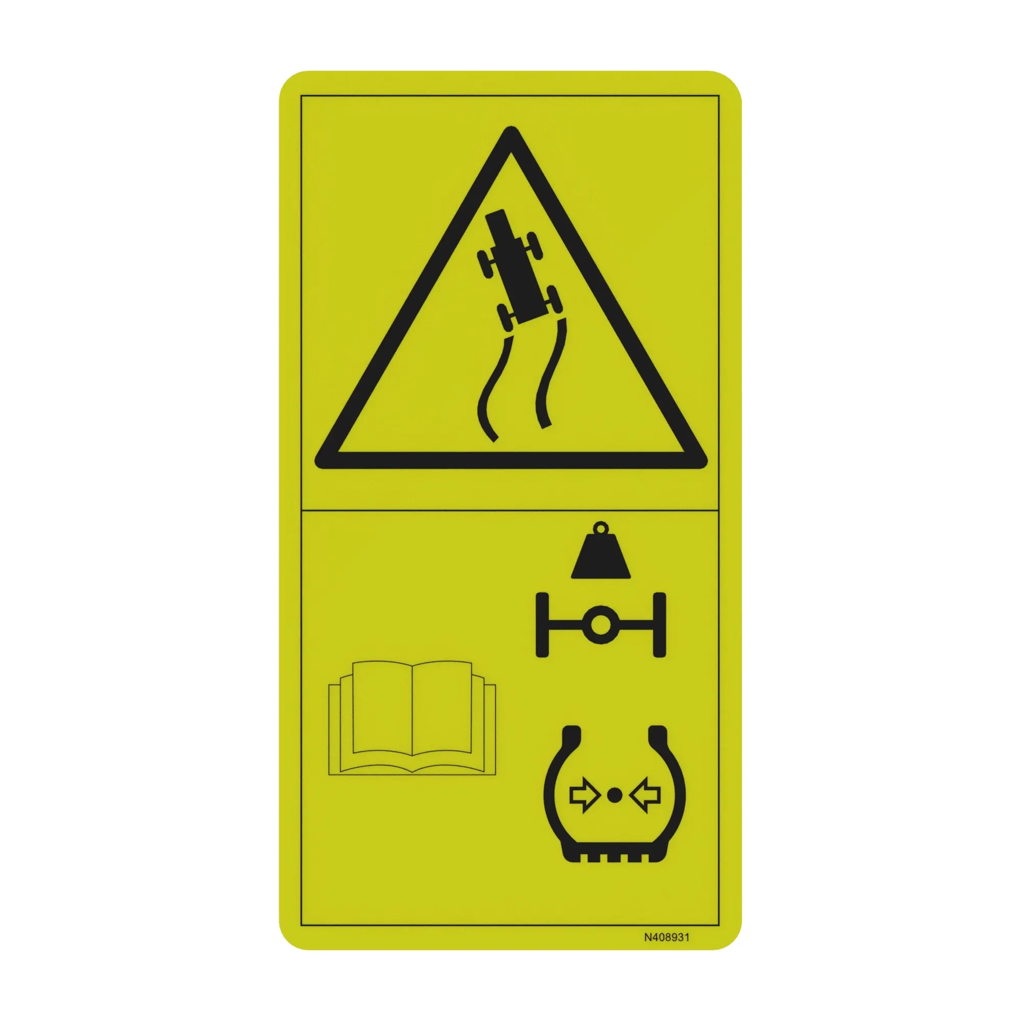 John Deere Label, Warning, Important - N408931